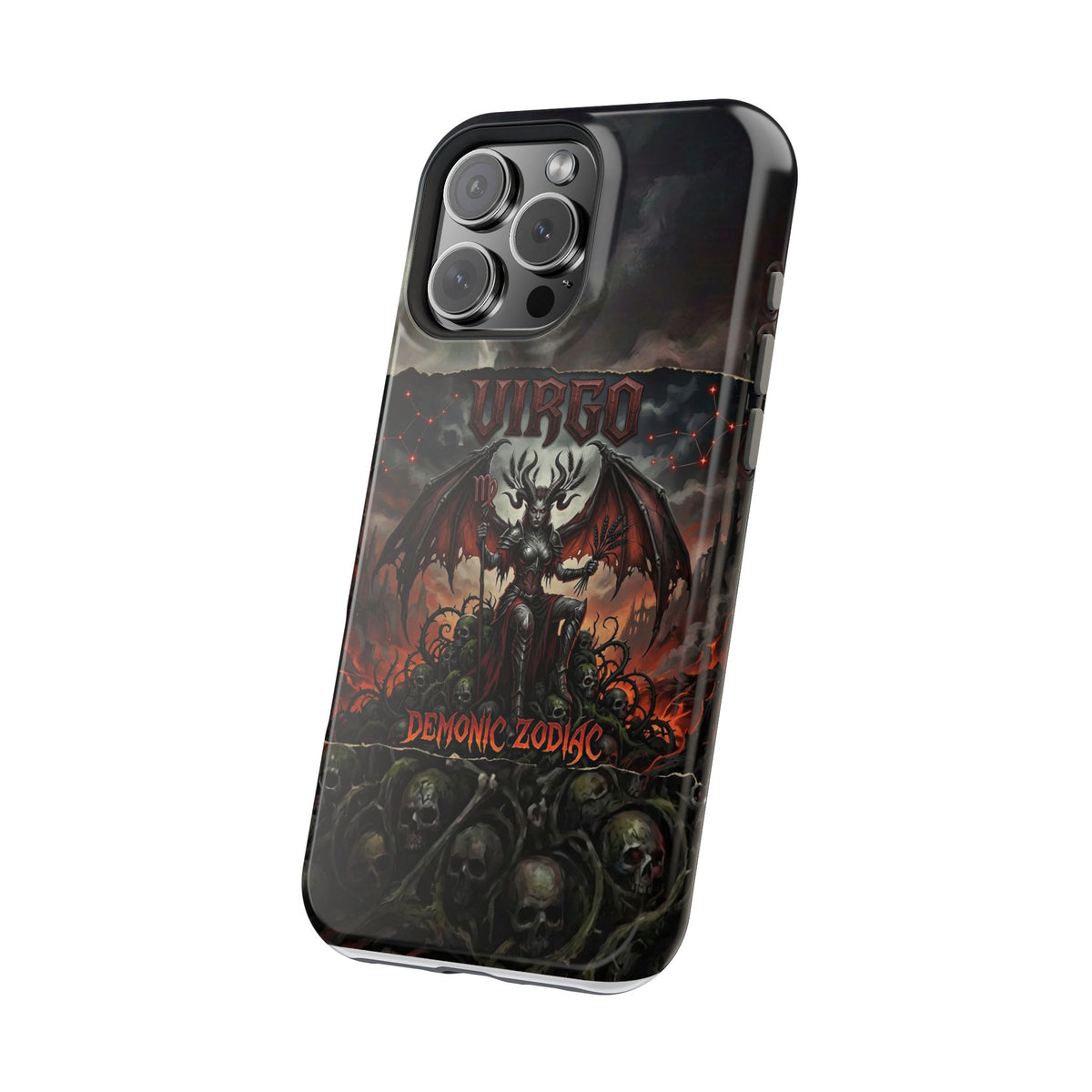 Virgo Demonic Zodiac Phone Case — Magnetic Impact-Resistant