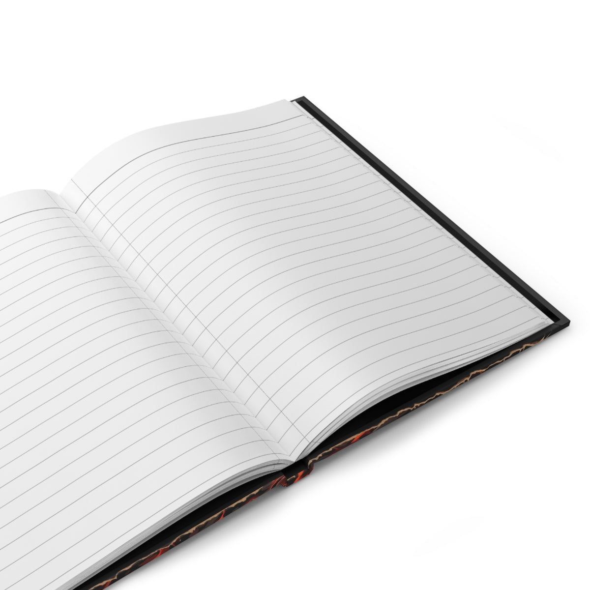 Aries Zodiac Journal — Fiery Demon Warrior Hardcover Lined Notebook
