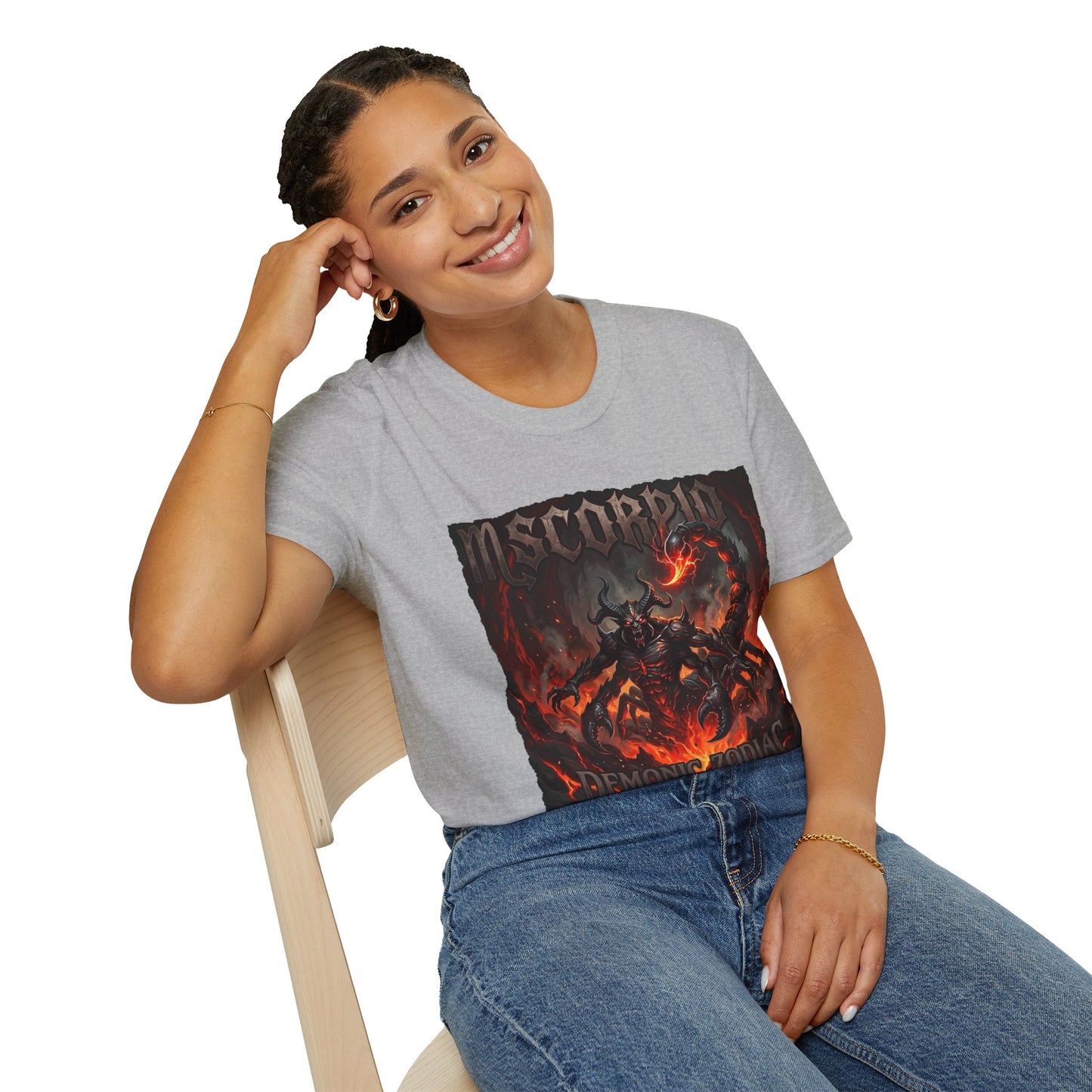 Scorpio Demon Graphic T-Shirt — Dark Fantasy Astrological Tee