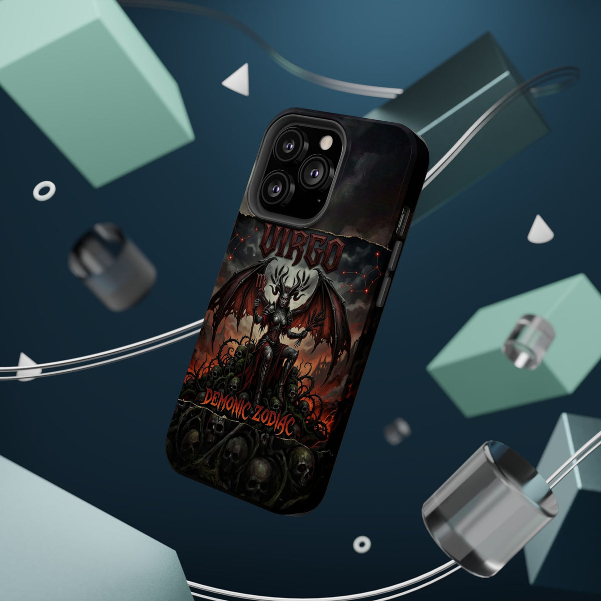 Virgo Demonic Zodiac Phone Case — Magnetic Impact-Resistant