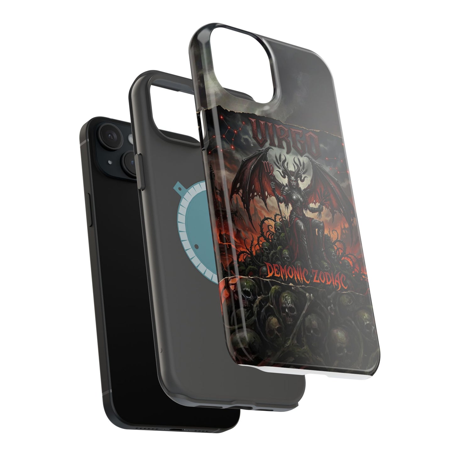 Virgo Demonic Zodiac Phone Case — Magnetic Impact-Resistant