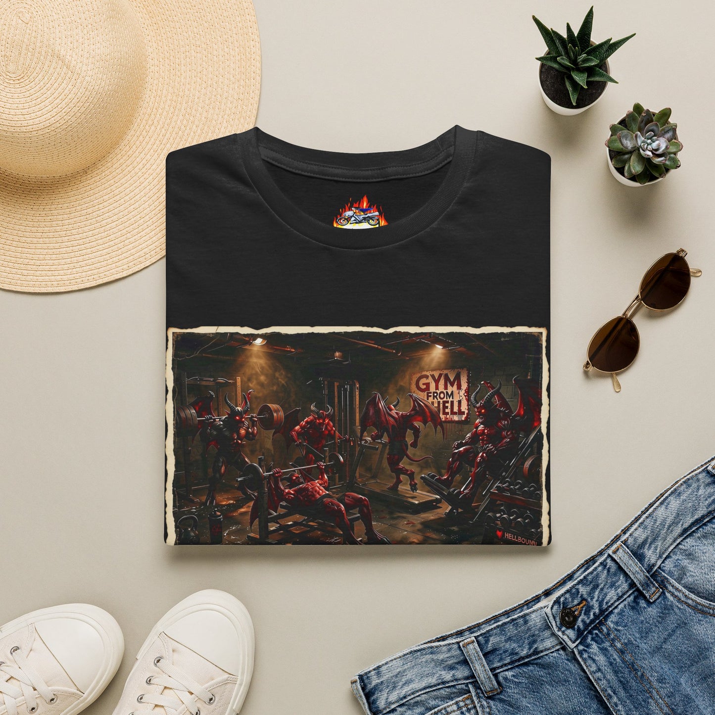 Gym From Hell T-Shirt — Demonic Workout Graphic Tee