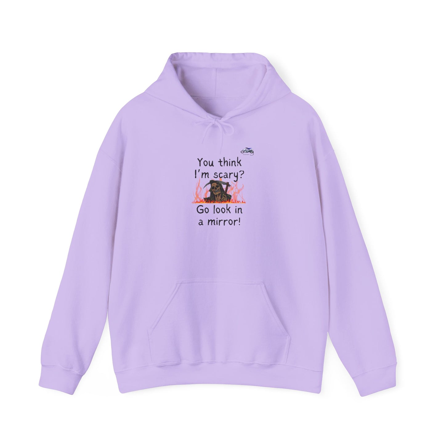 Funny Unisex Hooded Sweatshirt - "You Think I'm Scary?" - Playful Gift for Halloween & Everyday Wear