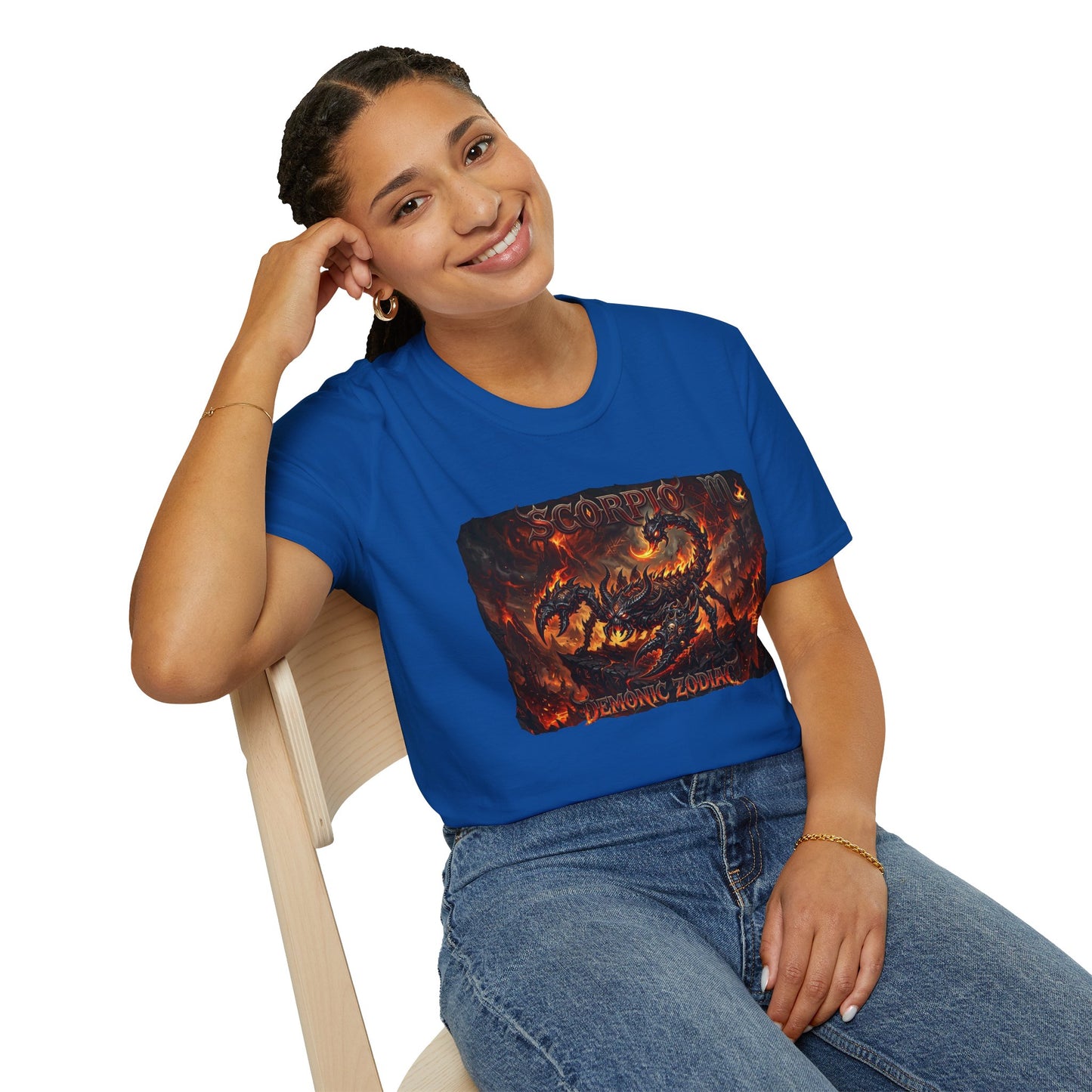 Scorpio Fire Demon T-Shirt — Zodiac Scorpion Graphic Tee