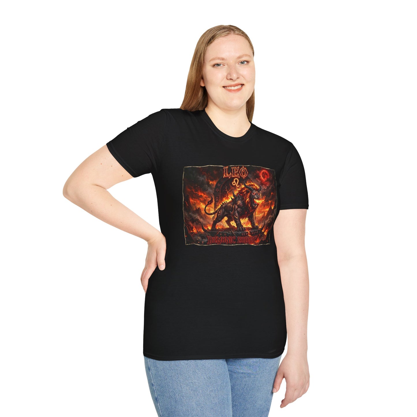 Leo Zodiac T‑Shirt — Fiery Lion Horoscope Graphic Tee