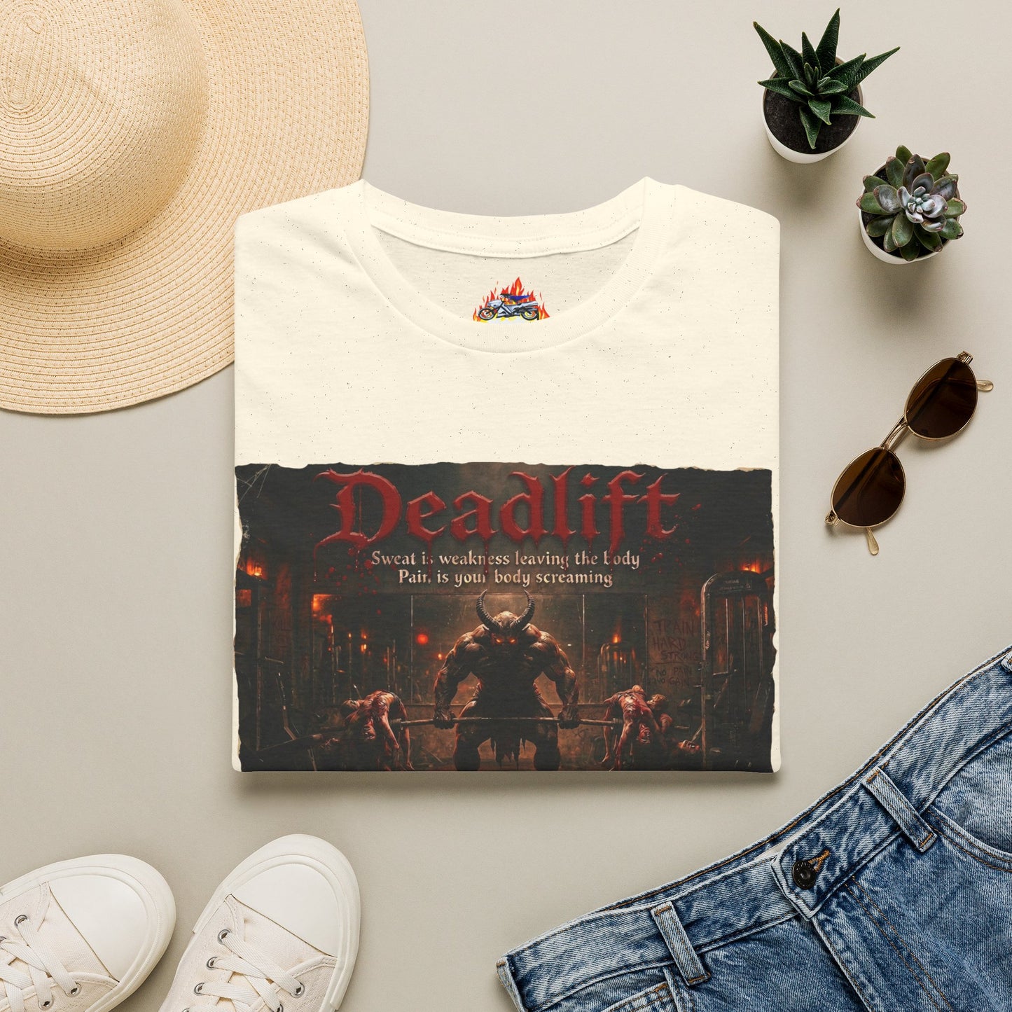 Deadlift Gym T-Shirt — Gothic Strength Workout Tee