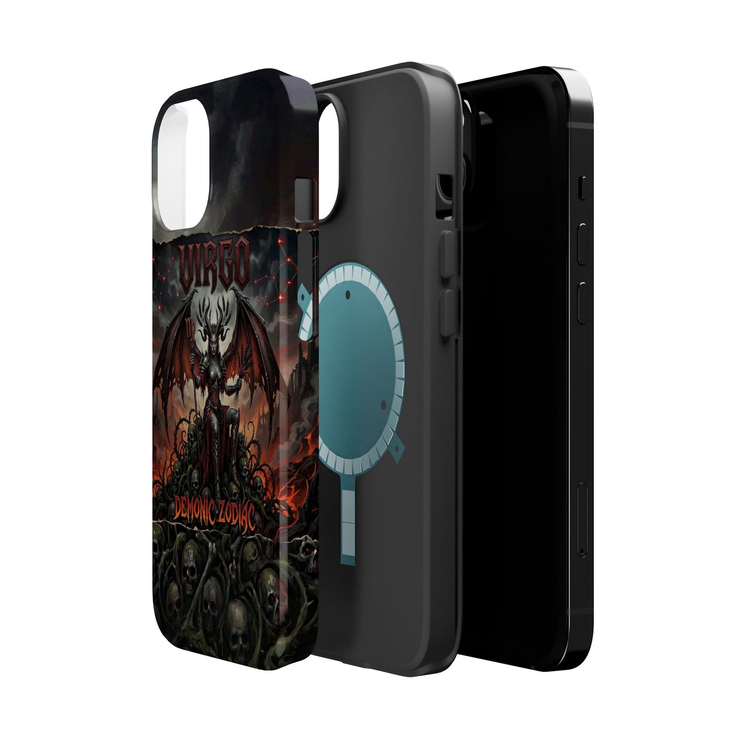 Virgo Demonic Zodiac Phone Case — Magnetic Impact-Resistant