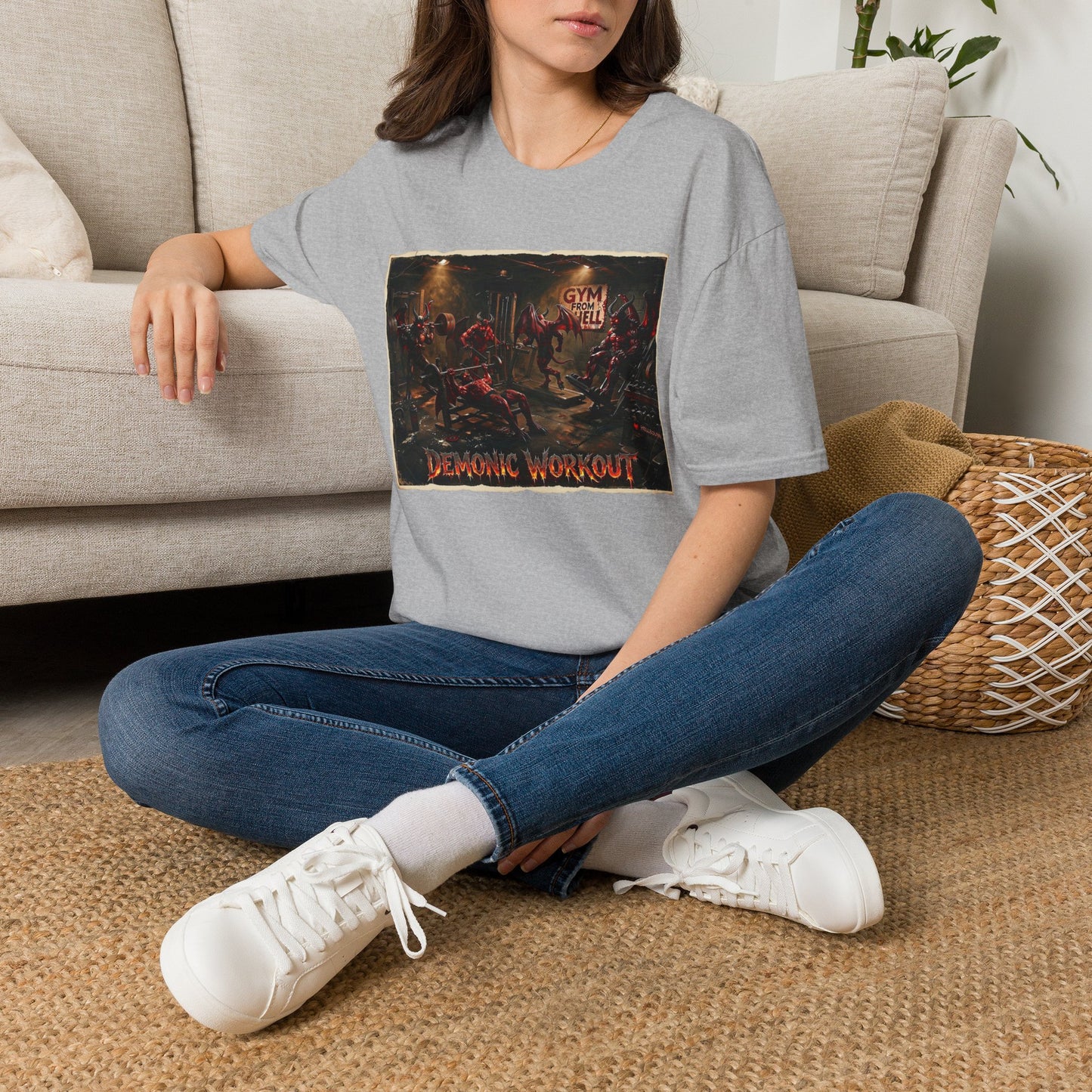 Gym From Hell T-Shirt — Demonic Workout Graphic Tee