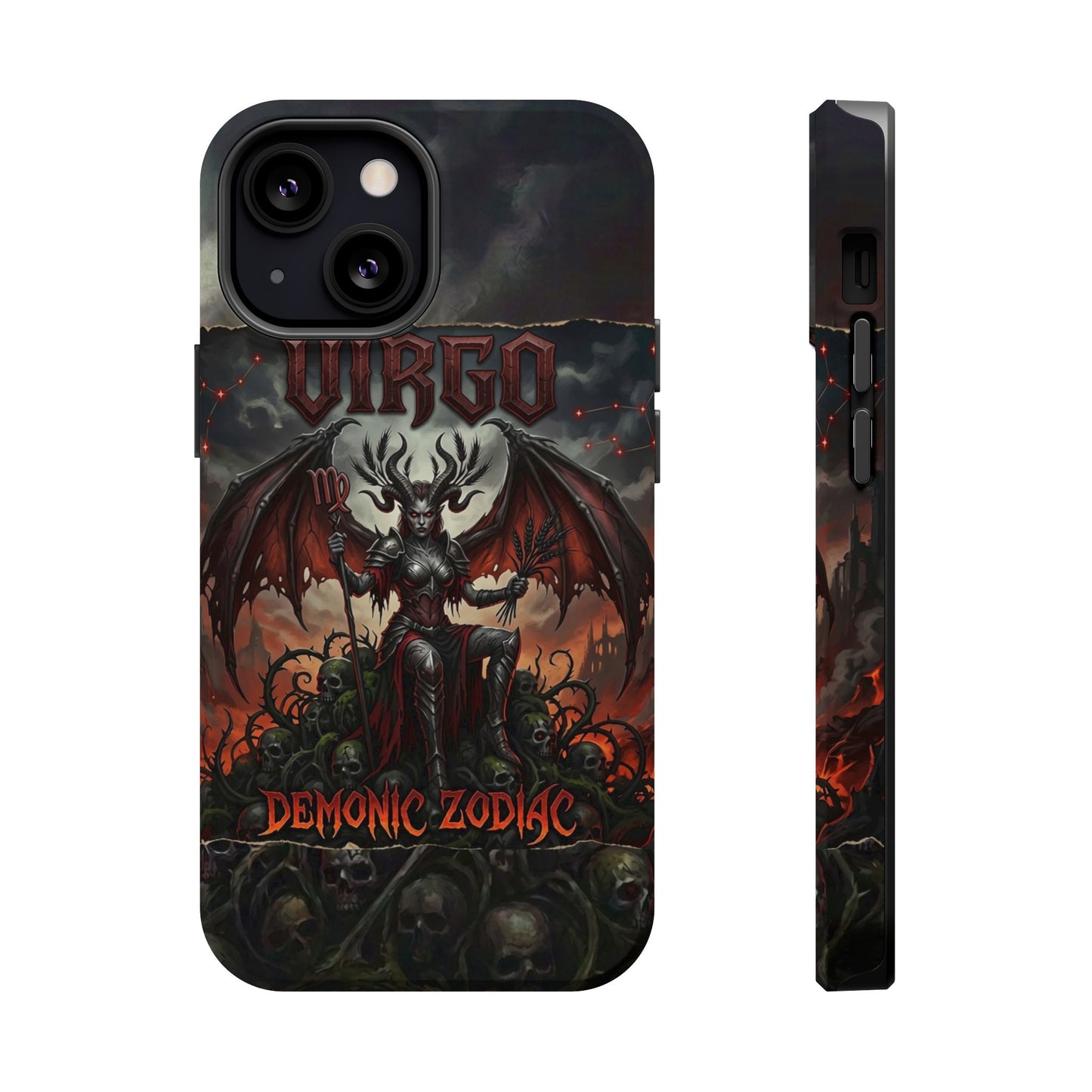 Virgo Demonic Zodiac Phone Case — Magnetic Impact-Resistant