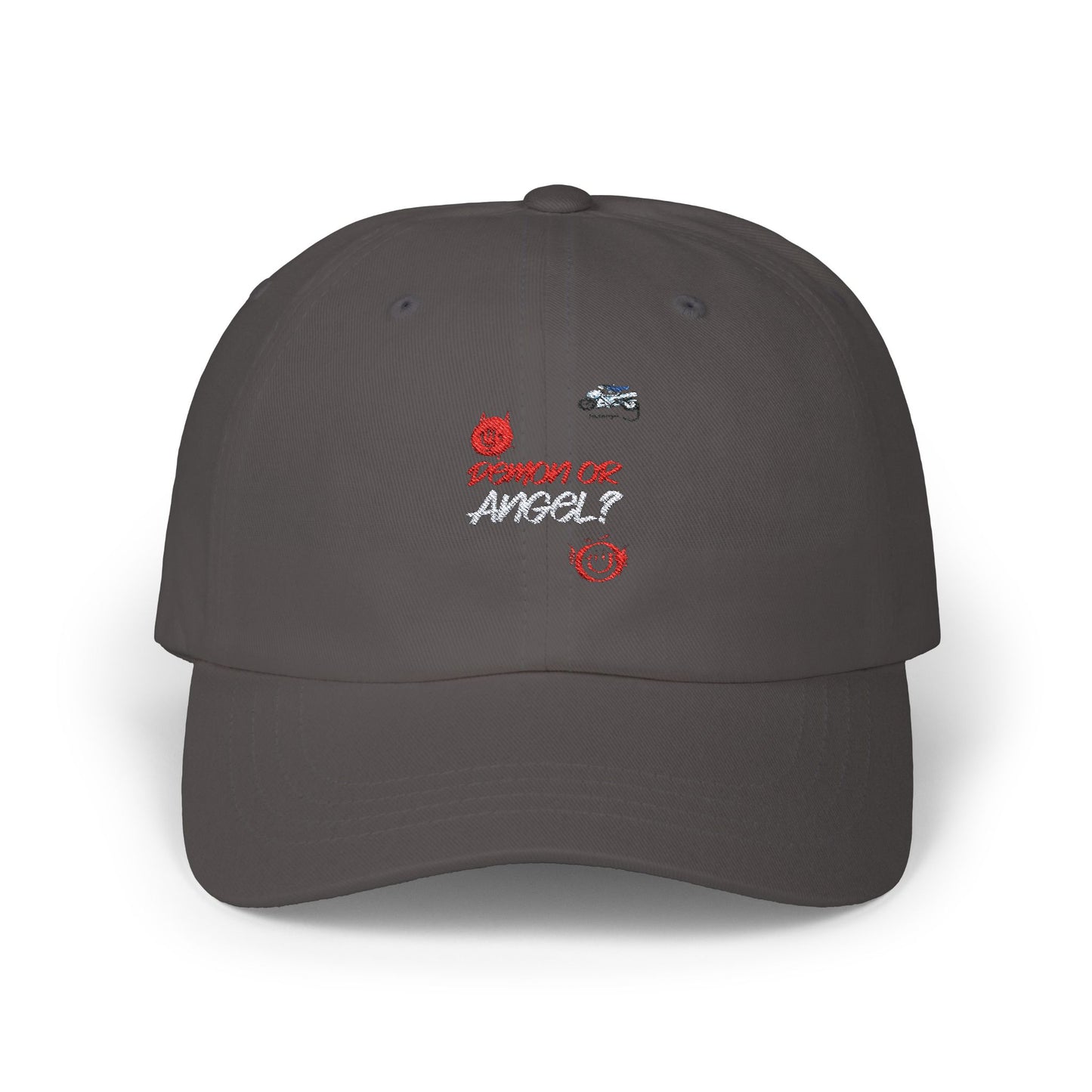 Demon or Angel Classic Dad Cap - Trendy Pink Hat for Casual Style