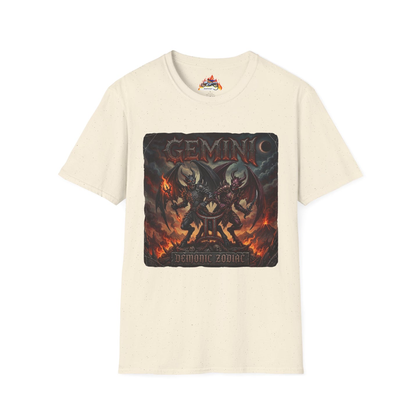 Gemini Zodiac T-Shirt — Dark Demon Twins Astrology Tee
