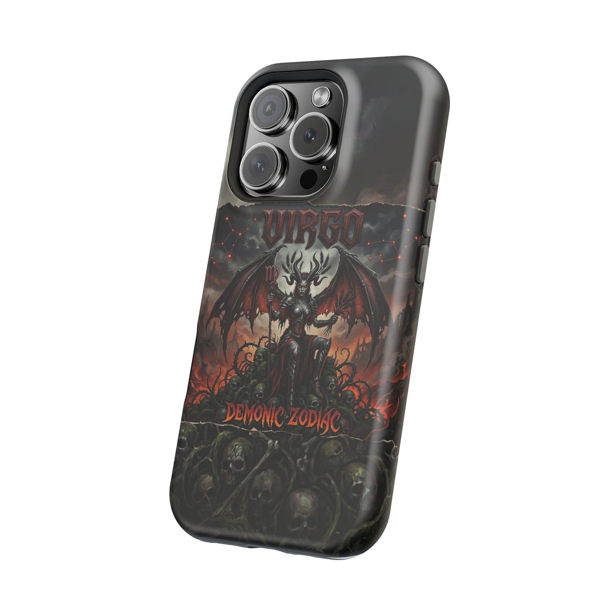 Virgo Demonic Zodiac Phone Case — Magnetic Impact-Resistant