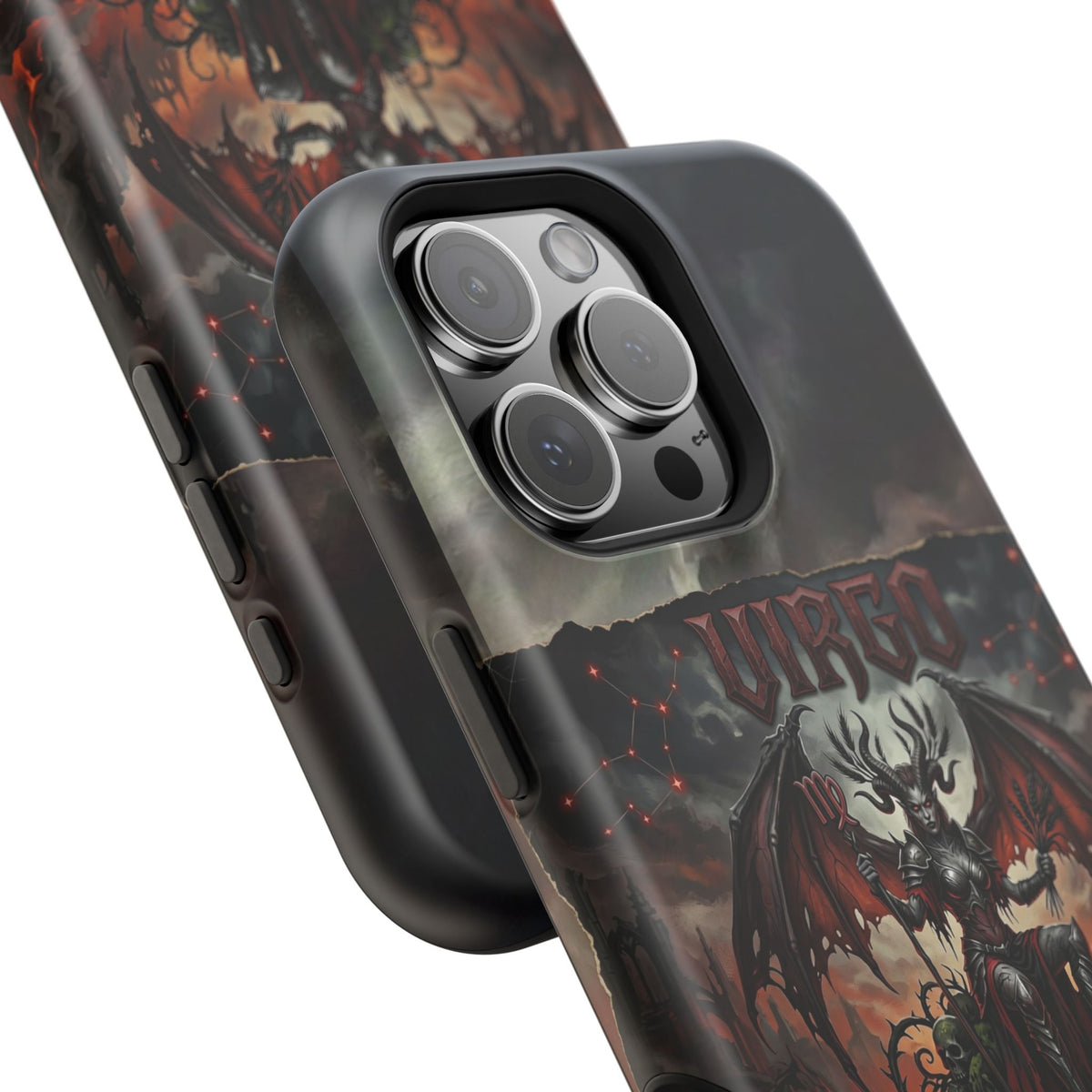 Virgo Demonic Zodiac Phone Case — Magnetic Impact-Resistant