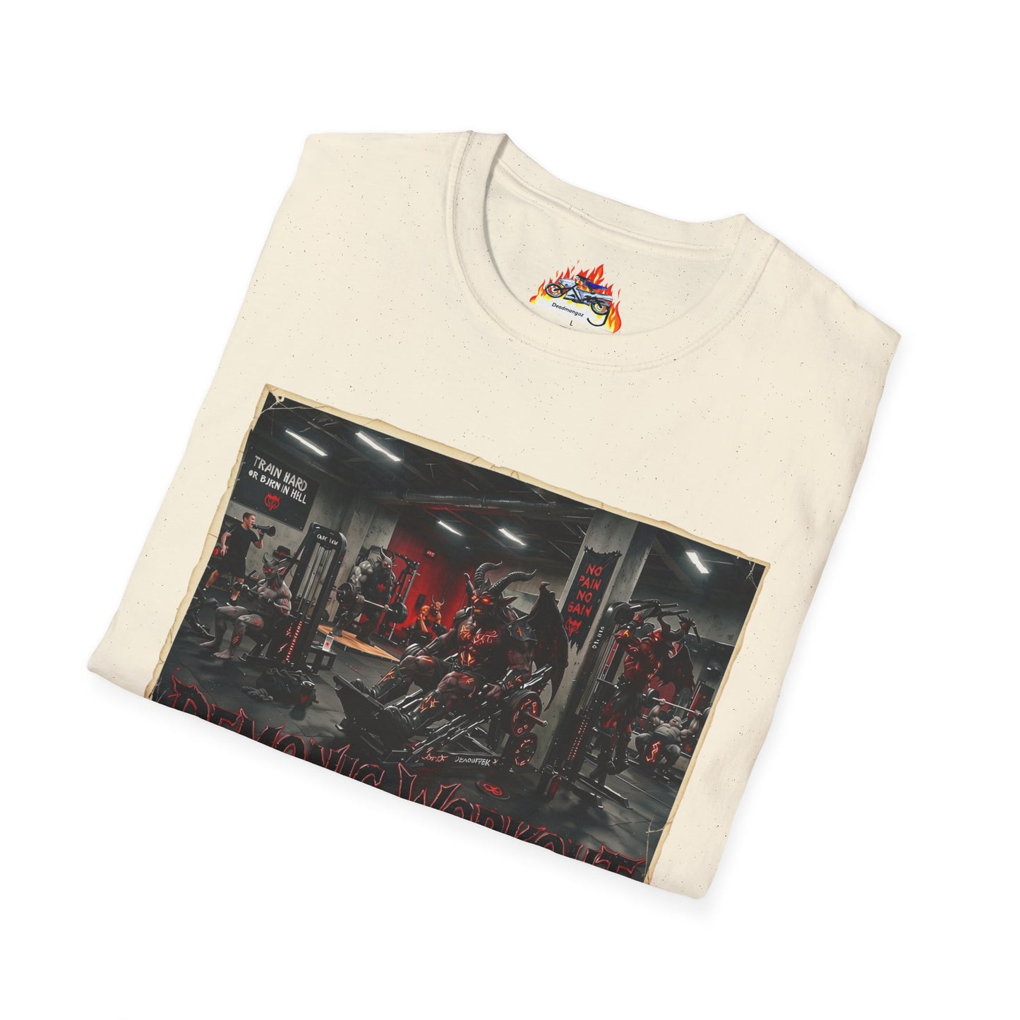 Demonic Gym Motivation T‑Shirt — “Become Your Strongest” Workout Tee