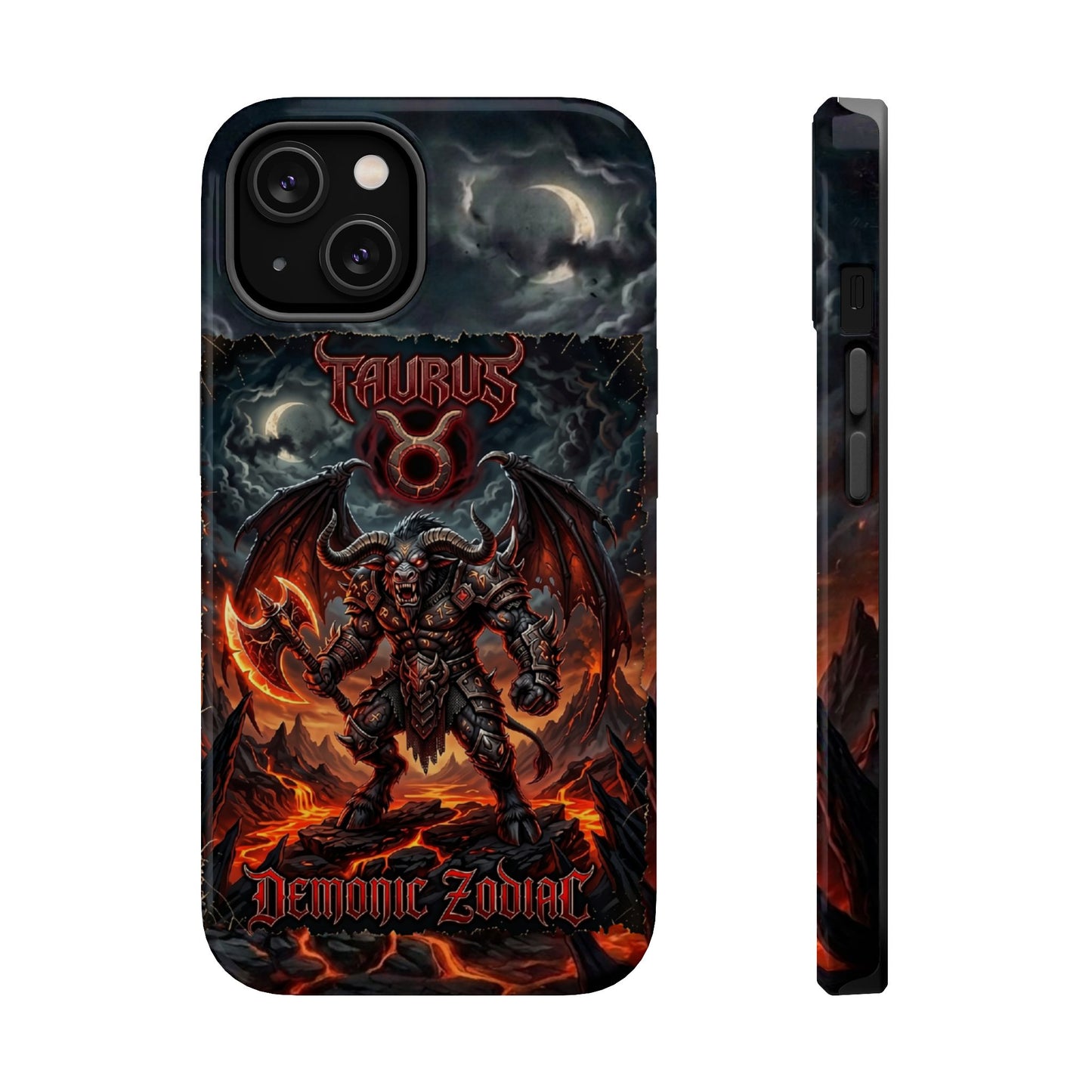 Taurus Demon Zodiac Magnetic Impact-Resistant Phone Case
