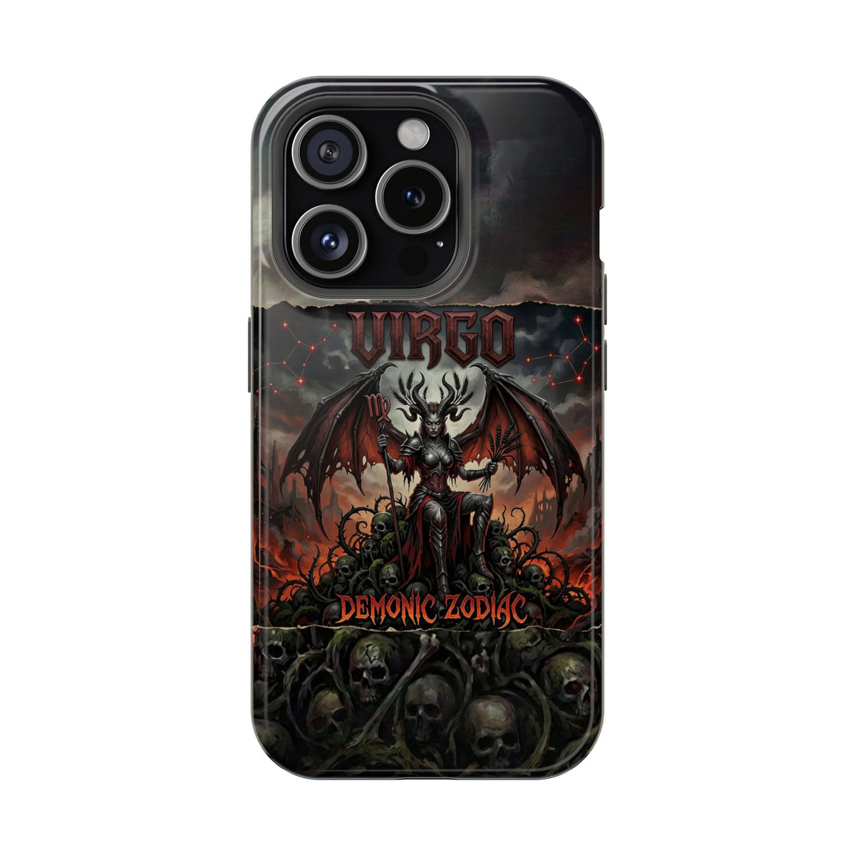 Virgo Demonic Zodiac Phone Case — Magnetic Impact-Resistant