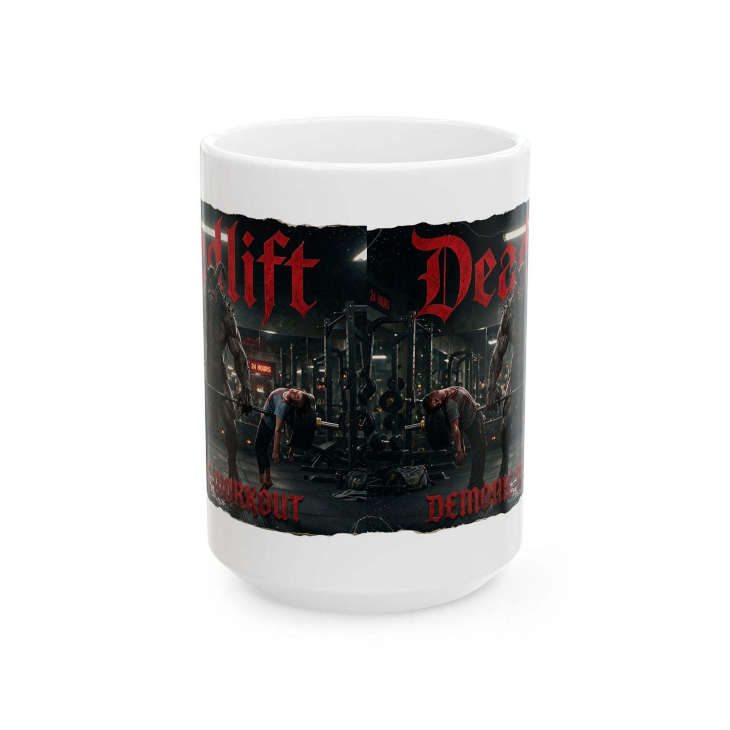 Ceramic Mug — 'Deadlift Demon' Gym Coffee Mug (11oz/15oz)