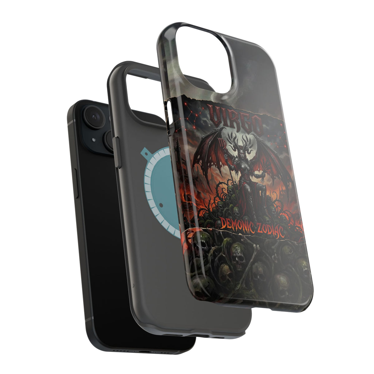 Virgo Demonic Zodiac Phone Case — Magnetic Impact-Resistant