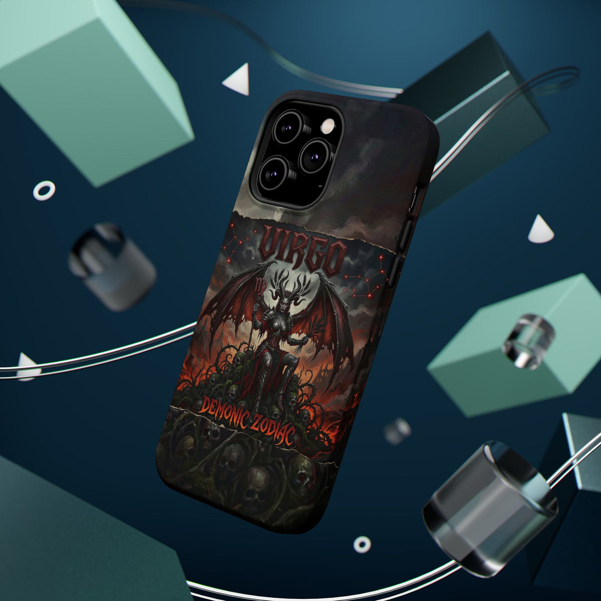 Virgo Demonic Zodiac Phone Case — Magnetic Impact-Resistant