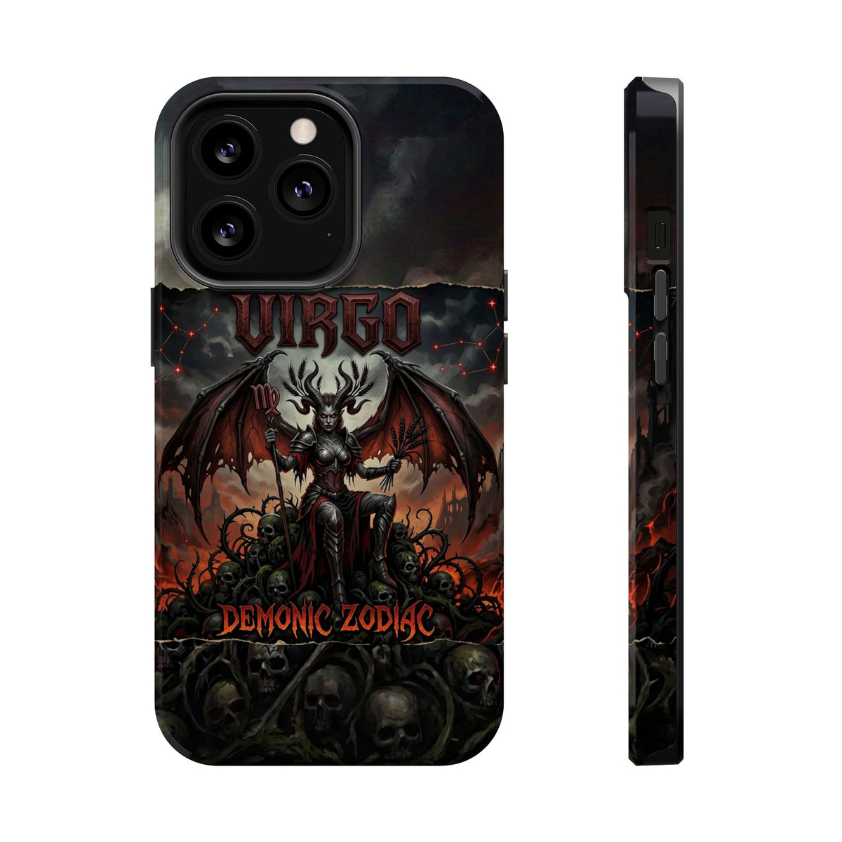 Virgo Demonic Zodiac Phone Case — Magnetic Impact-Resistant
