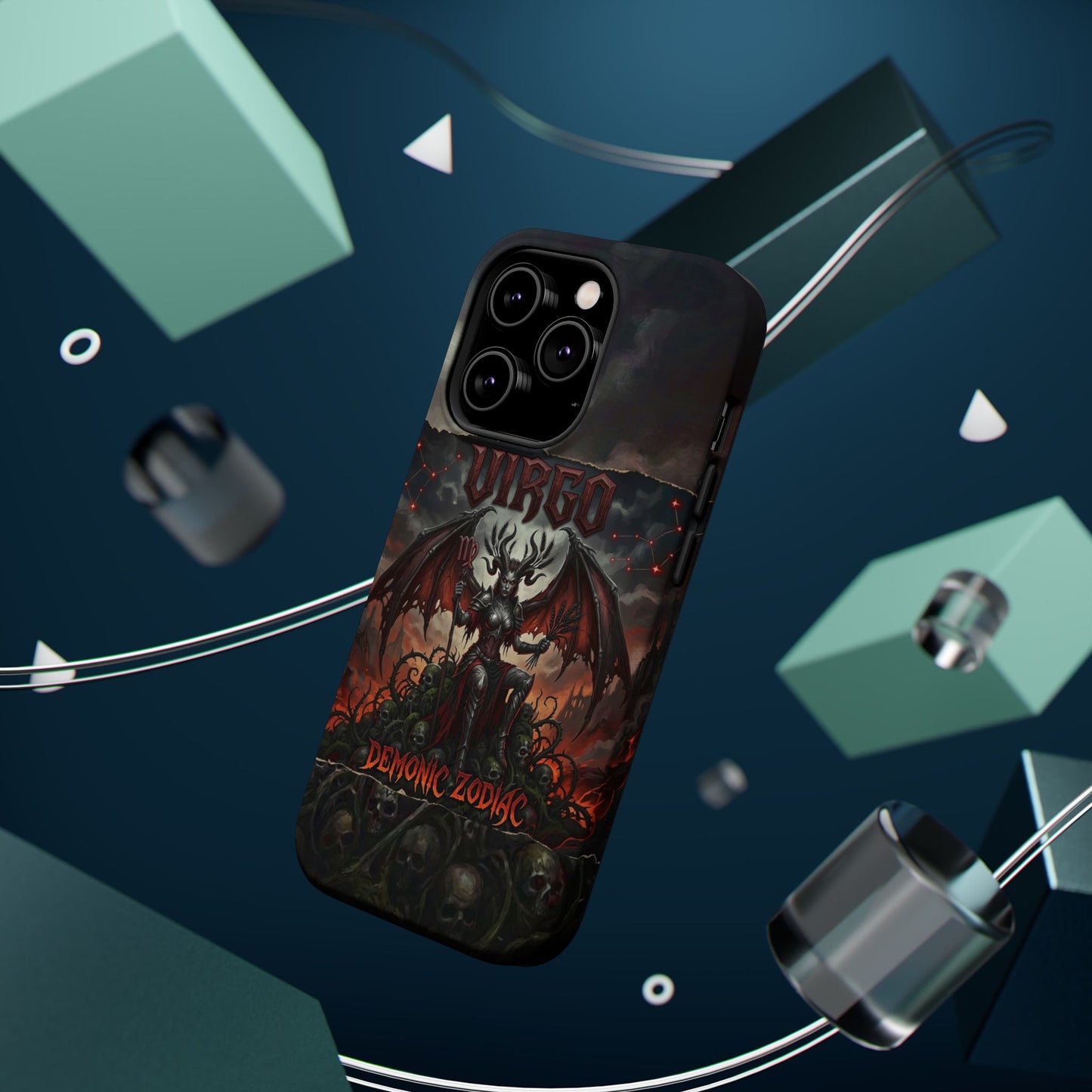 Virgo Demonic Zodiac Phone Case — Magnetic Impact-Resistant