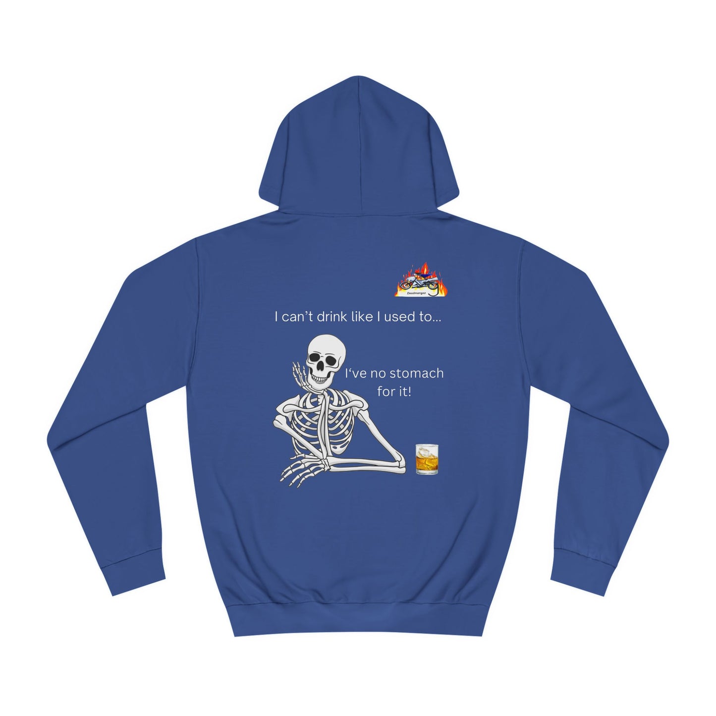 Funny Skeleton College Hoodie - Perfect for Parties and Halloween