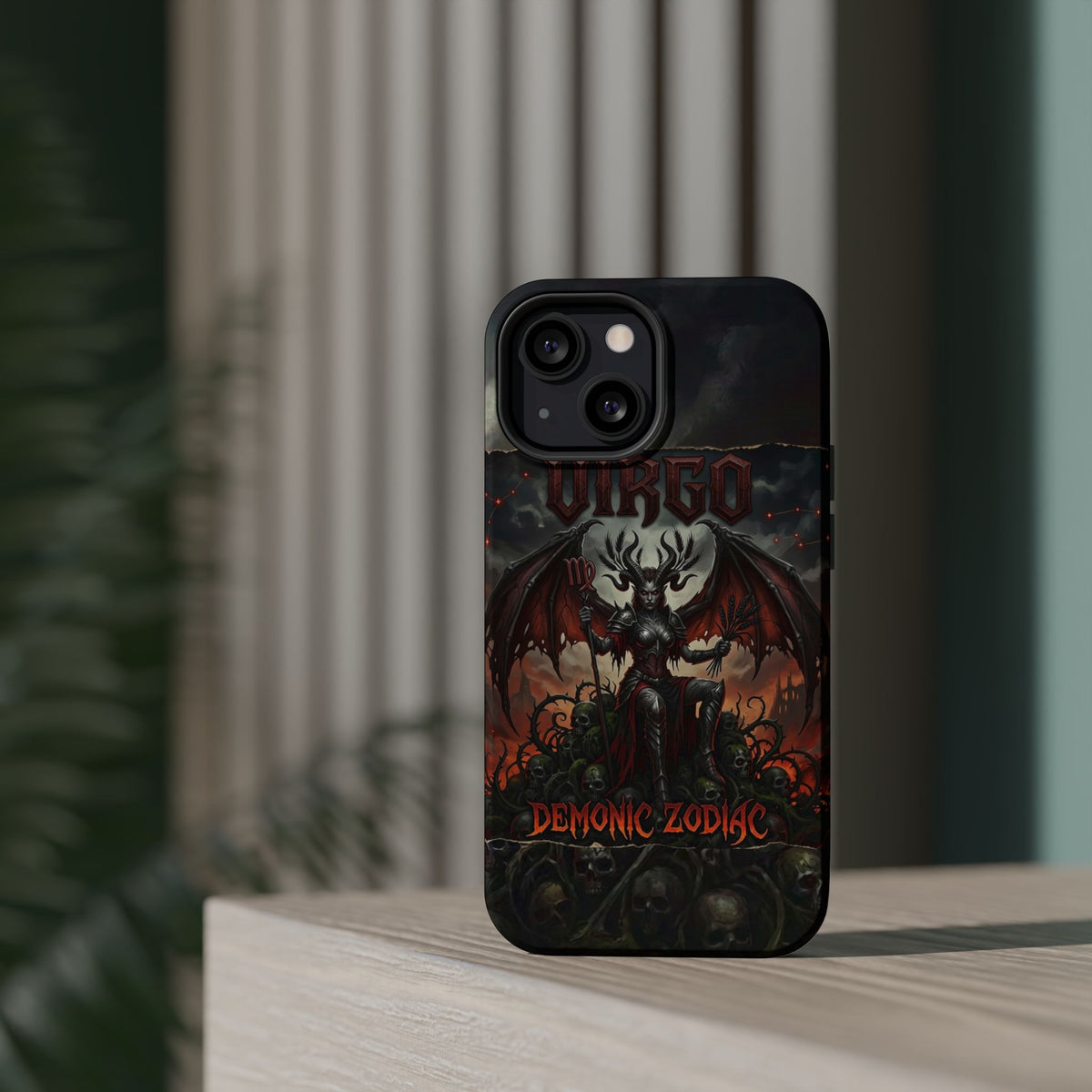 Virgo Demonic Zodiac Phone Case — Magnetic Impact-Resistant