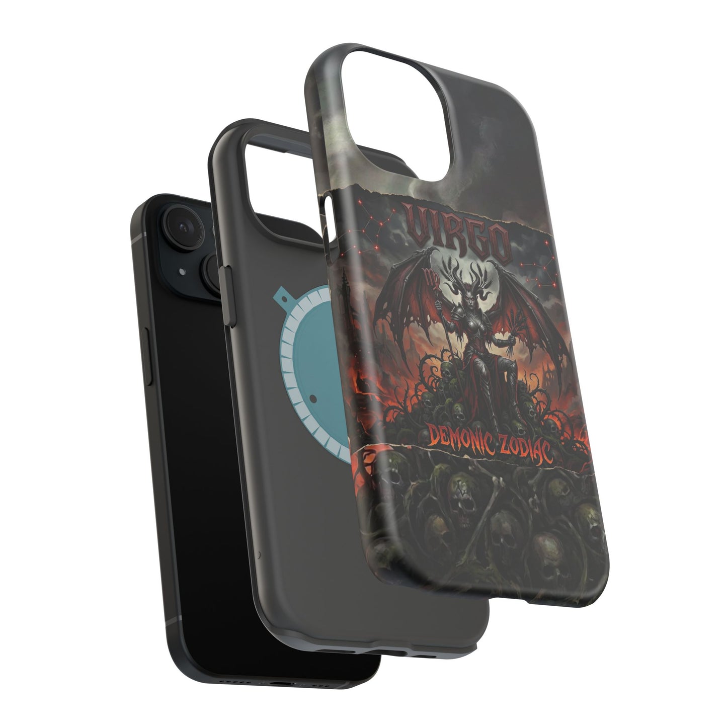 Virgo Demonic Zodiac Phone Case — Magnetic Impact-Resistant
