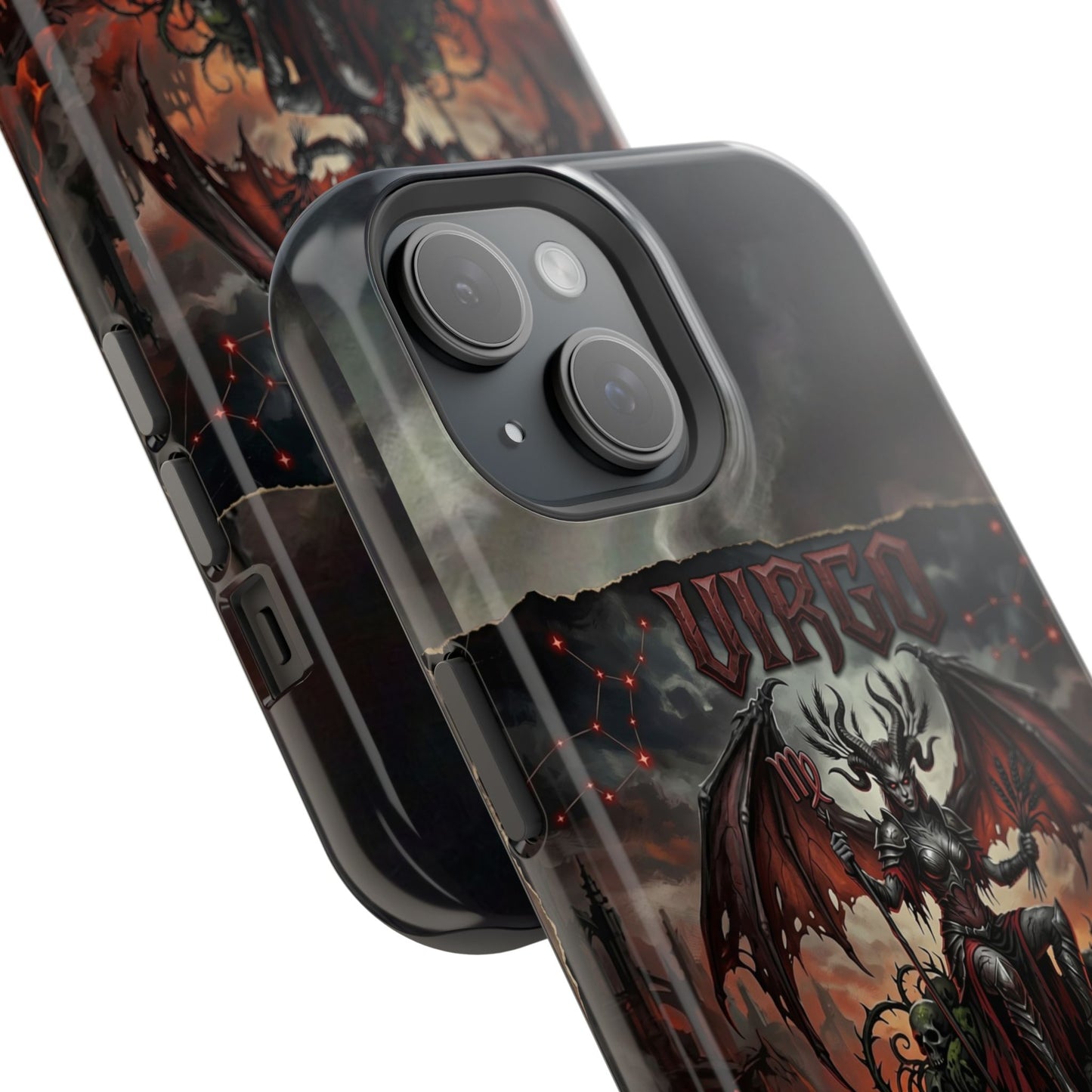 Virgo Demonic Zodiac Phone Case — Magnetic Impact-Resistant