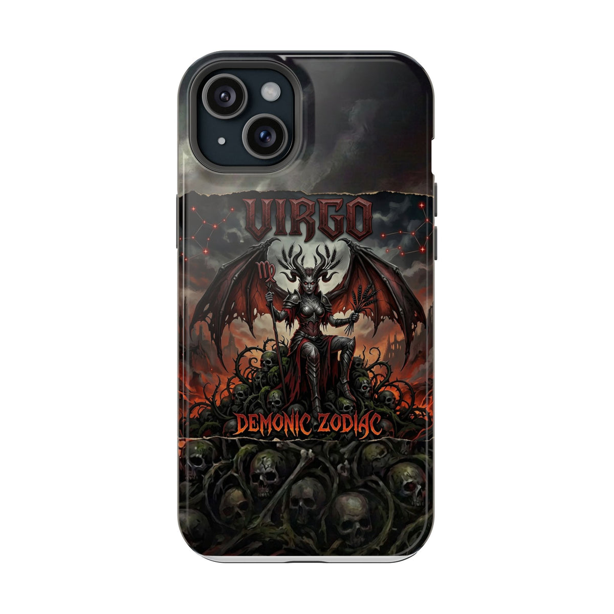 Virgo Demonic Zodiac Phone Case — Magnetic Impact-Resistant