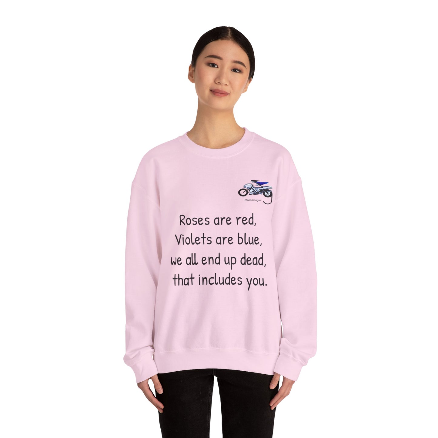 Unisex Crewneck Sweatshirt - Dark Humor "Roses are Red" Design