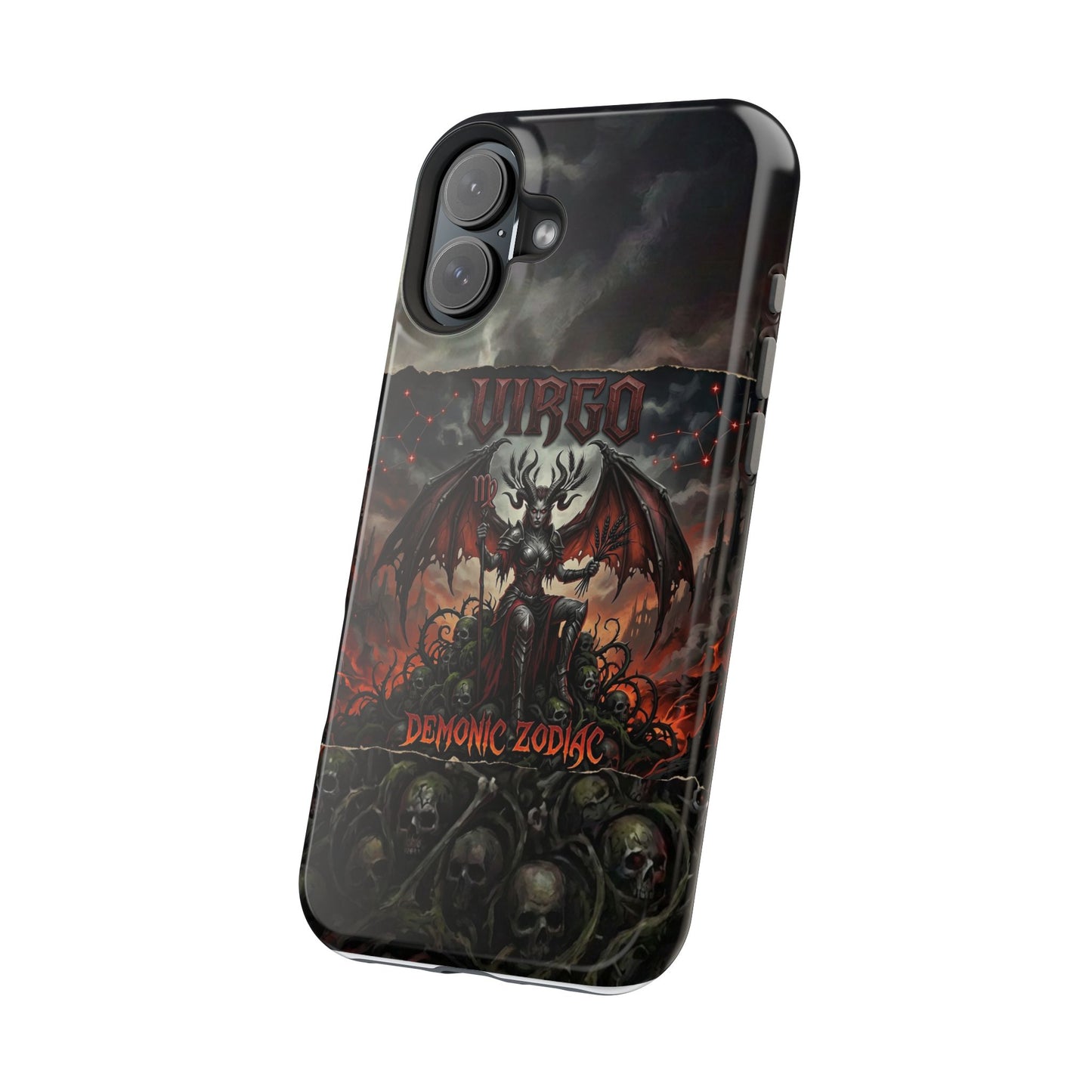 Virgo Demonic Zodiac Phone Case — Magnetic Impact-Resistant