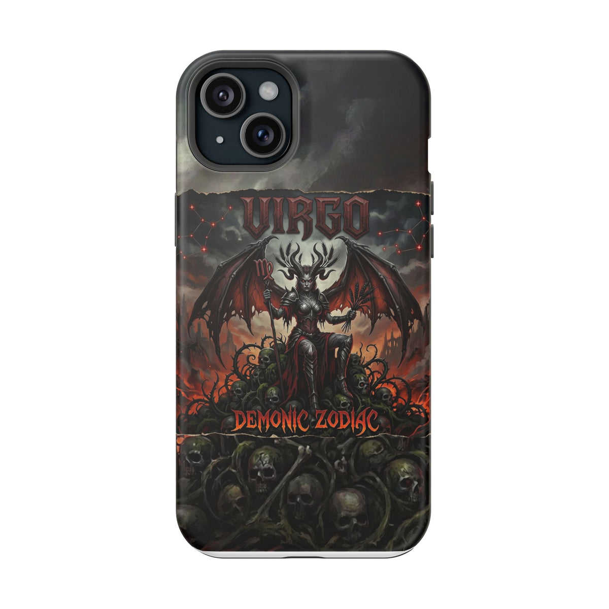 Virgo Demonic Zodiac Phone Case — Magnetic Impact-Resistant