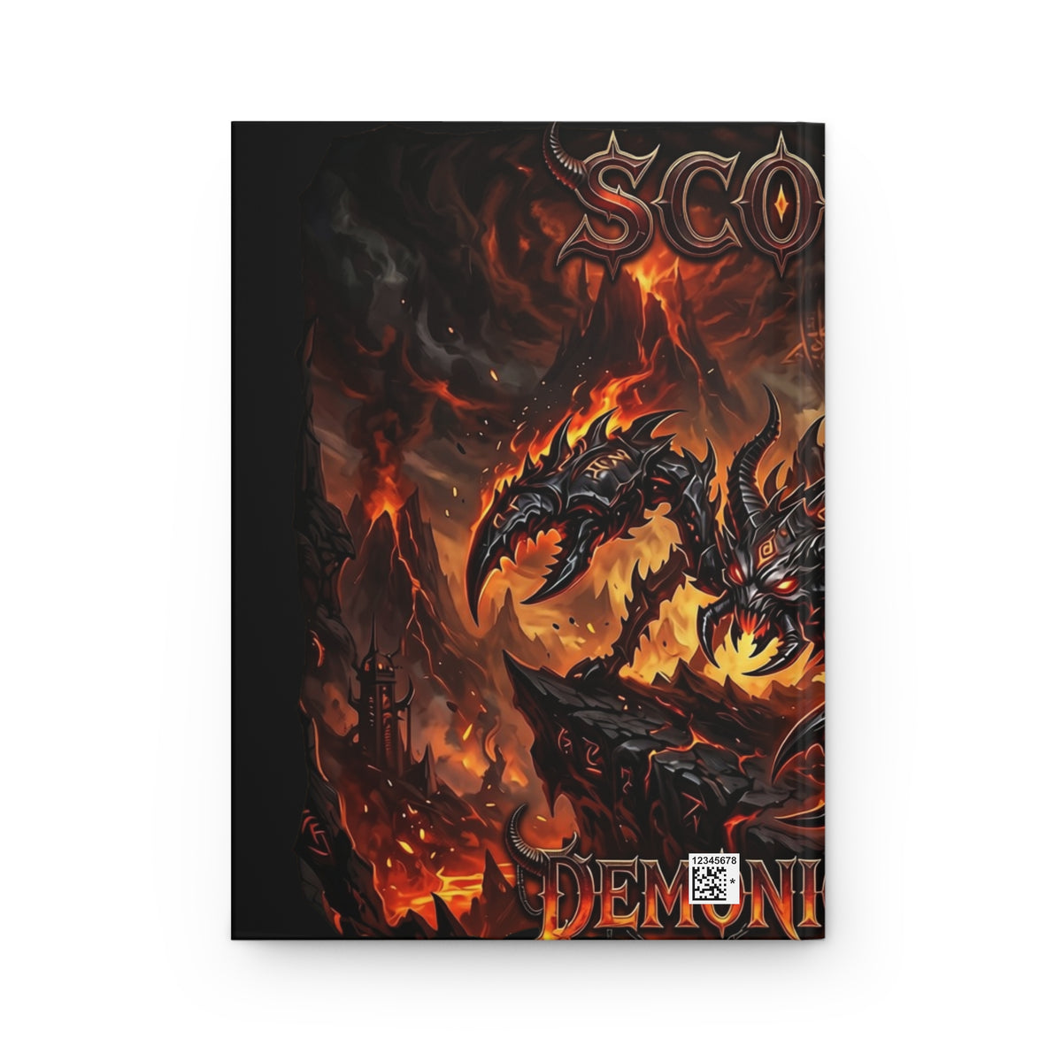 Scorpion Zodiac Hardcover Journal — Fiery Demon Scorpion Lined Notebook