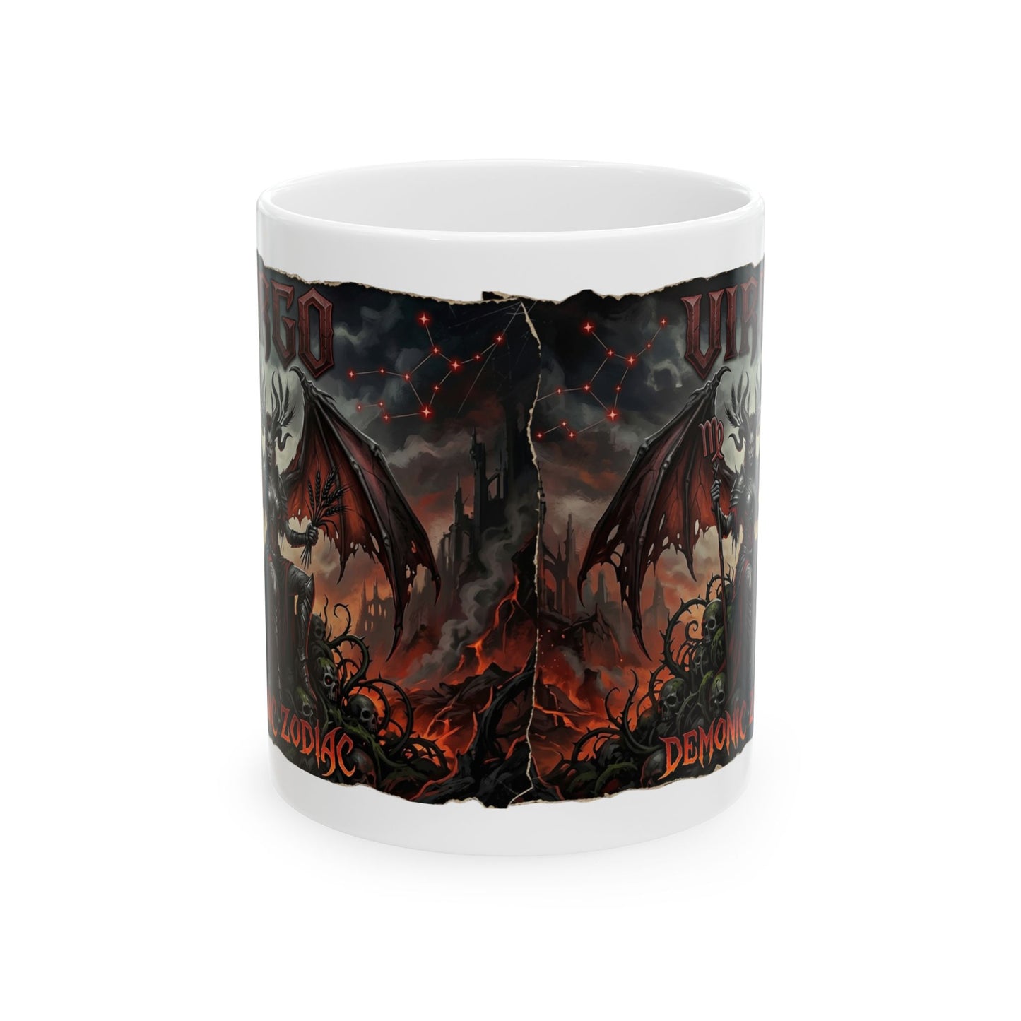 Demonic Gothic Virgo Mug – Horror Fantasy Demon Design (11oz/15oz)