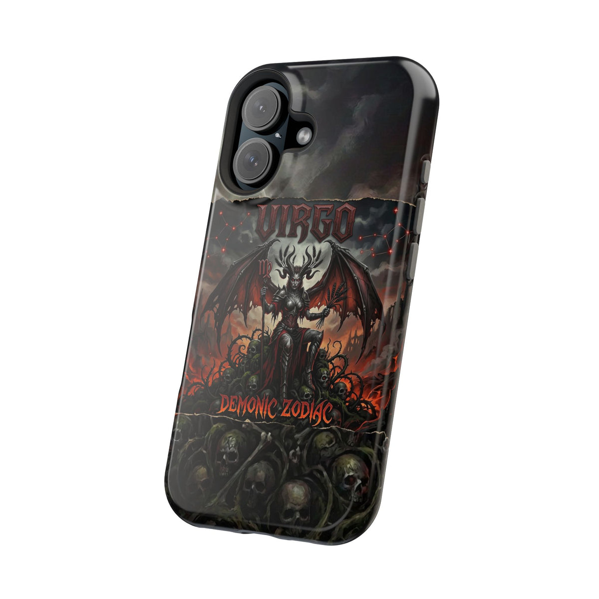 Virgo Demonic Zodiac Phone Case — Magnetic Impact-Resistant