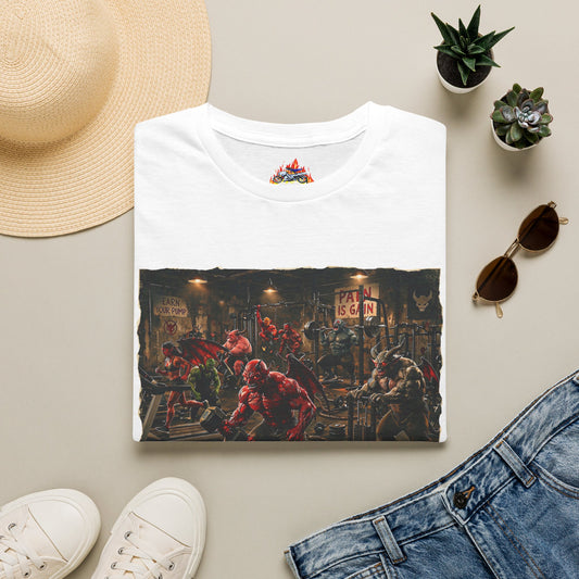 Demonic Workout T Shirt — Funny Gym Demon Fitness Tee