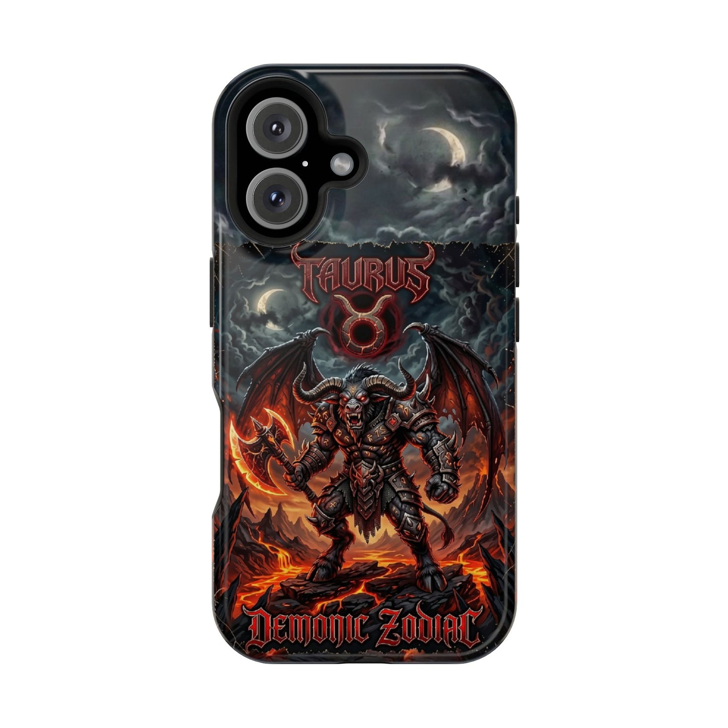 Taurus Demon Zodiac Magnetic Impact-Resistant Phone Case