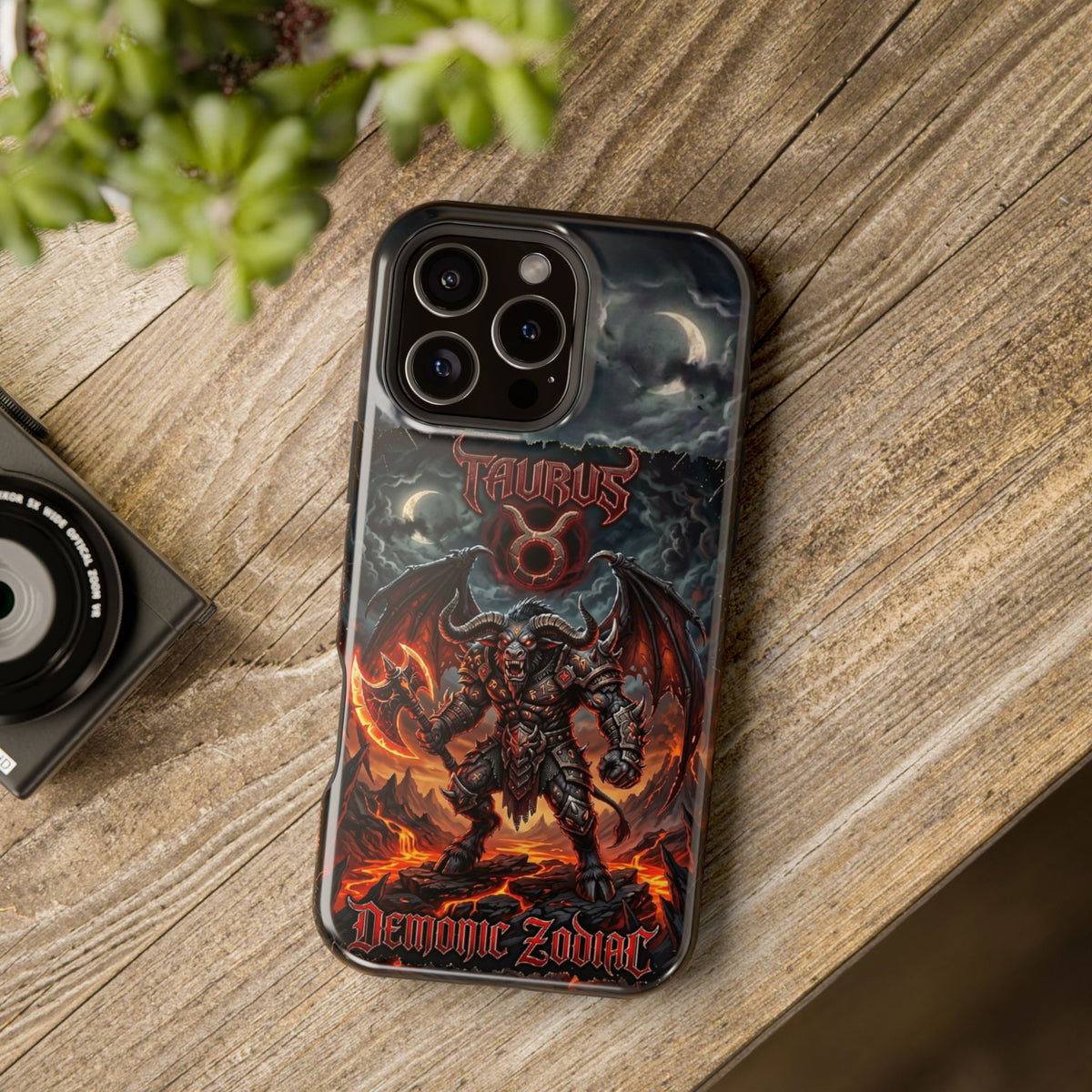 Taurus Demon Zodiac Magnetic Impact-Resistant Phone Case