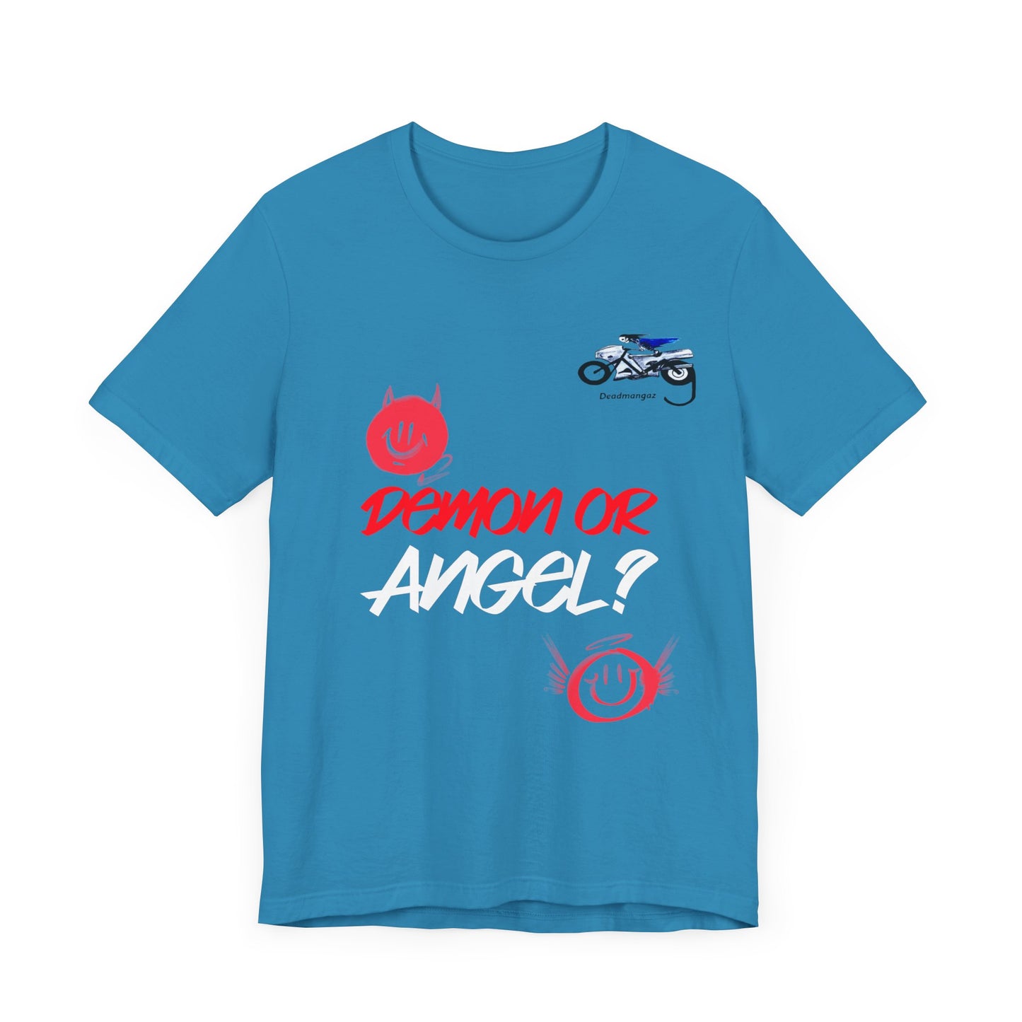 Demon or Angel? Unisex Graphic Tee - Fun and Bold Casual Wear