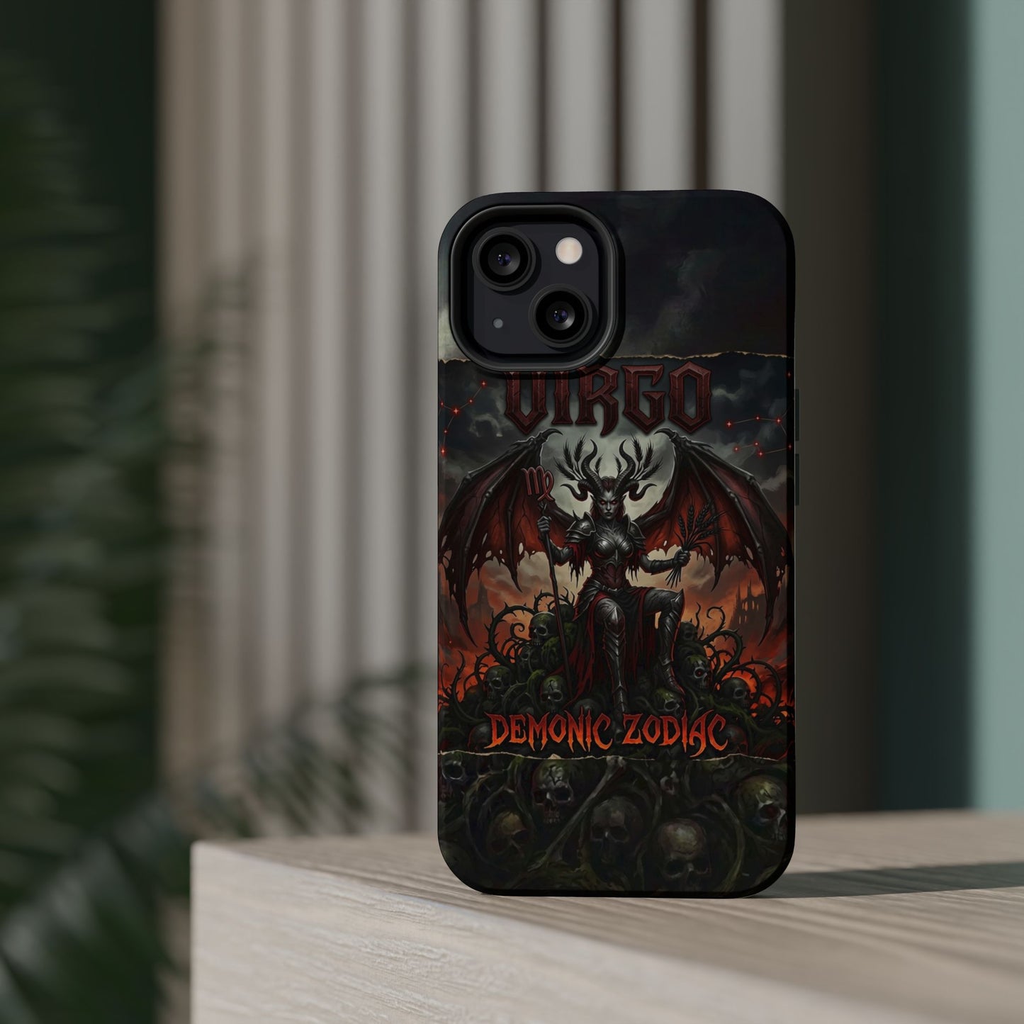Virgo Demonic Zodiac Phone Case — Magnetic Impact-Resistant