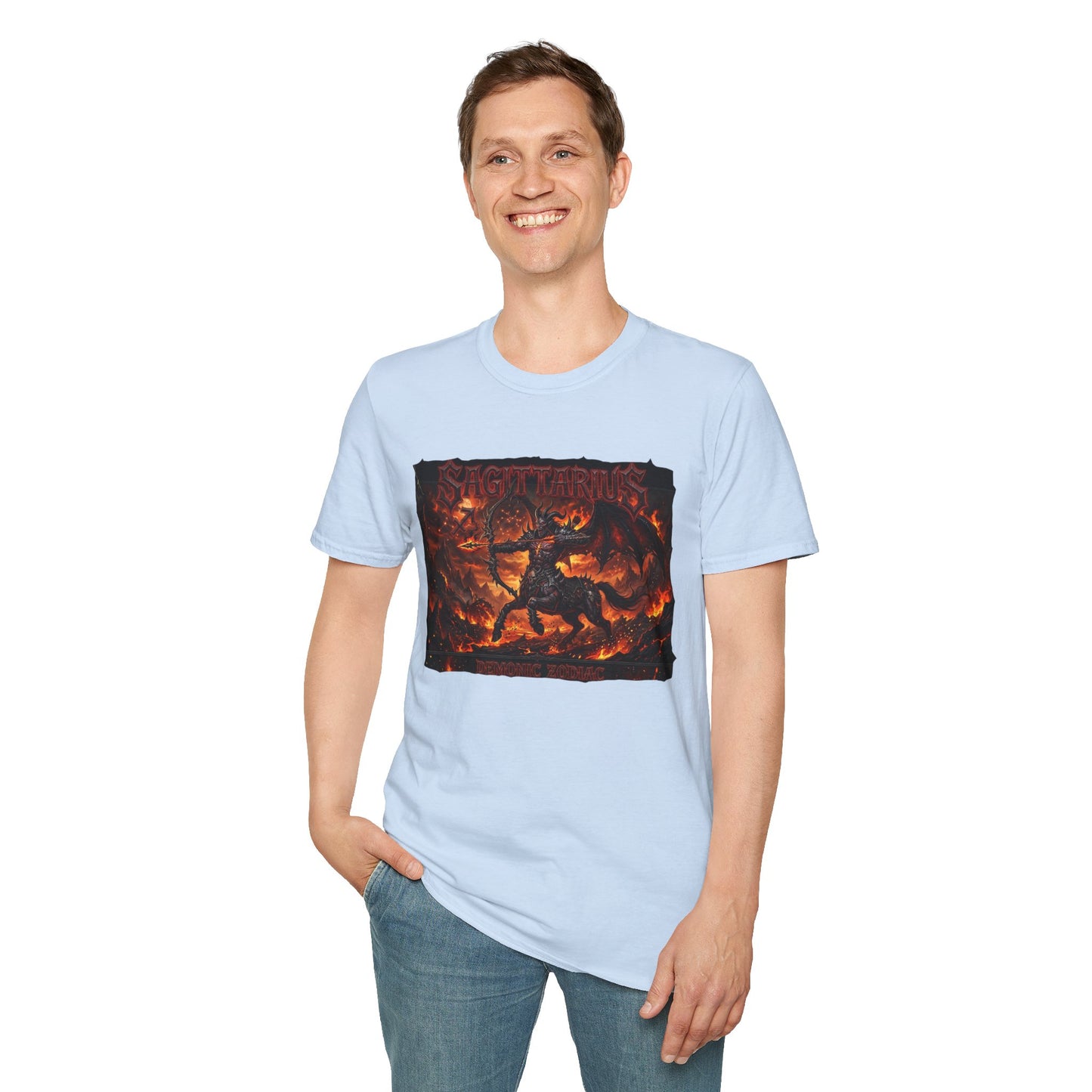 Sagittarius Fire Zodiac T-Shirt — Fiery Archer Astrology Tee
