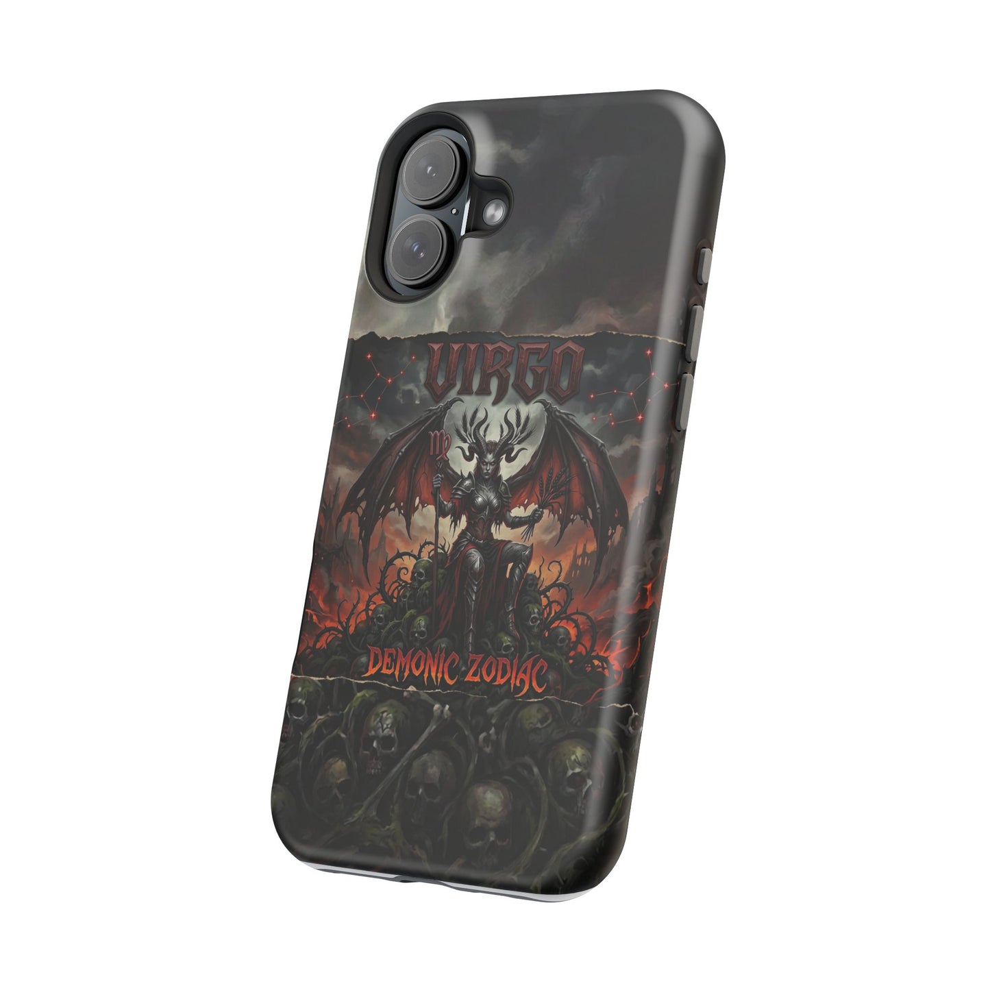Virgo Demonic Zodiac Phone Case — Magnetic Impact-Resistant
