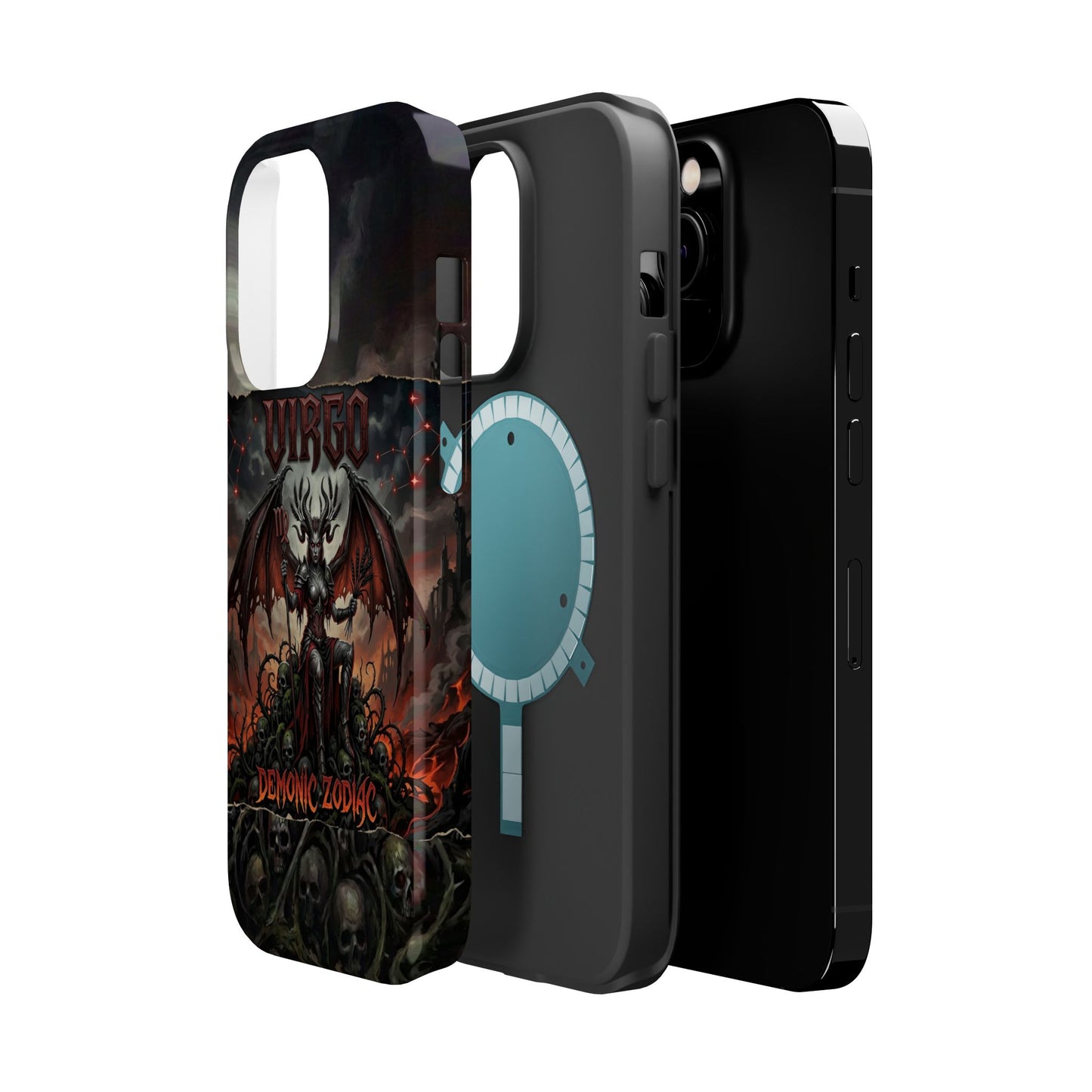 Virgo Demonic Zodiac Phone Case — Magnetic Impact-Resistant