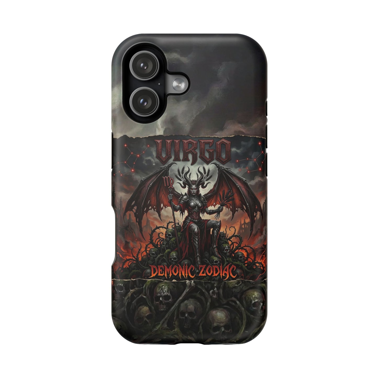 Virgo Demonic Zodiac Phone Case — Magnetic Impact-Resistant