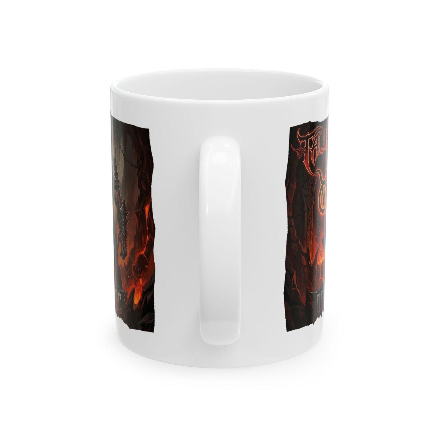 Taurus Zodiac Demon Mug - Fiery Astrological Coffee Cup (11oz/15oz)