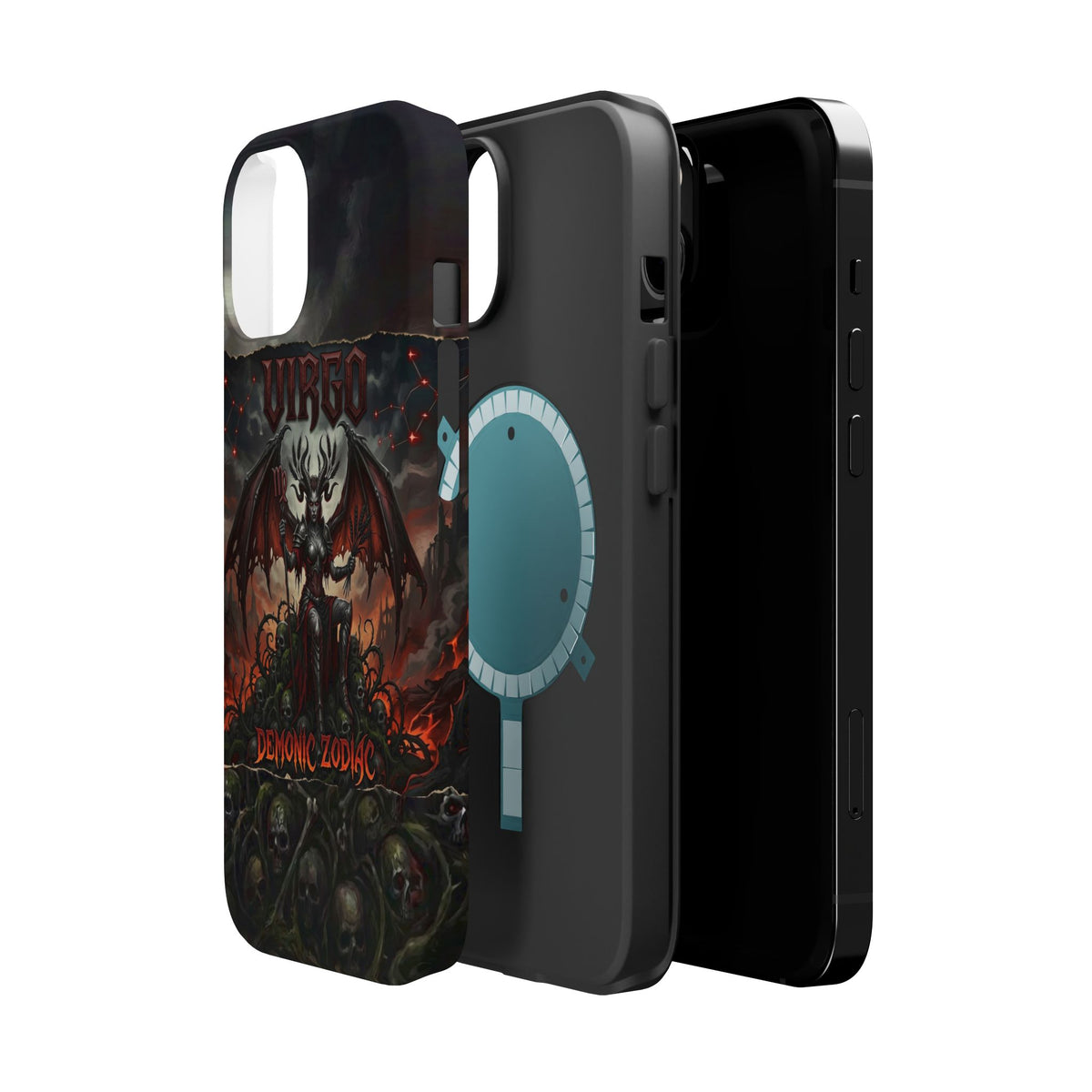Virgo Demonic Zodiac Phone Case — Magnetic Impact-Resistant