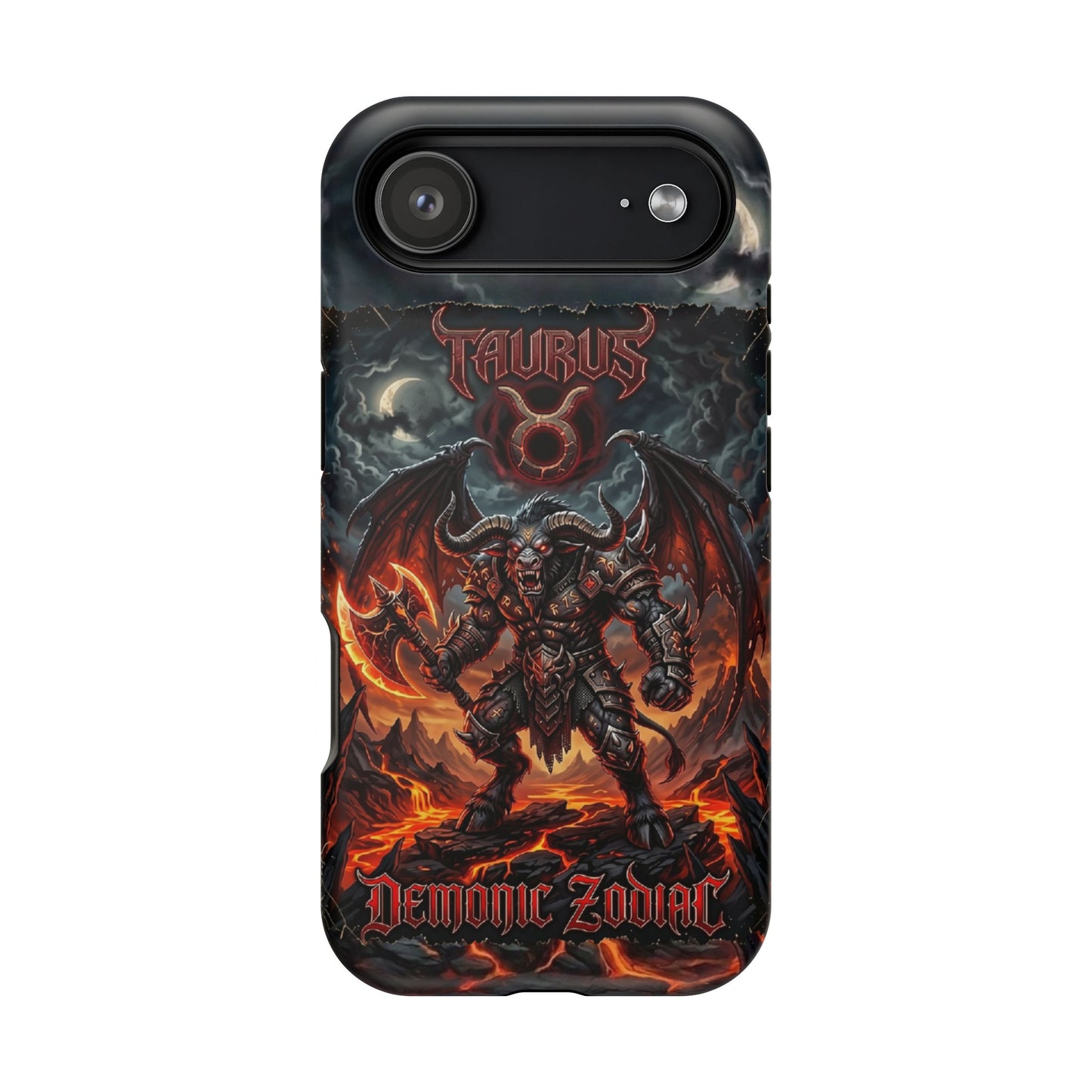 Taurus Demon Zodiac Magnetic Impact-Resistant Phone Case