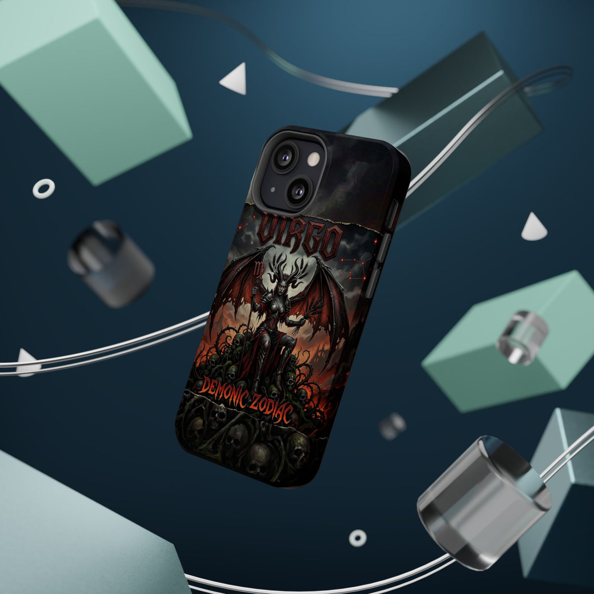 Virgo Demonic Zodiac Phone Case — Magnetic Impact-Resistant