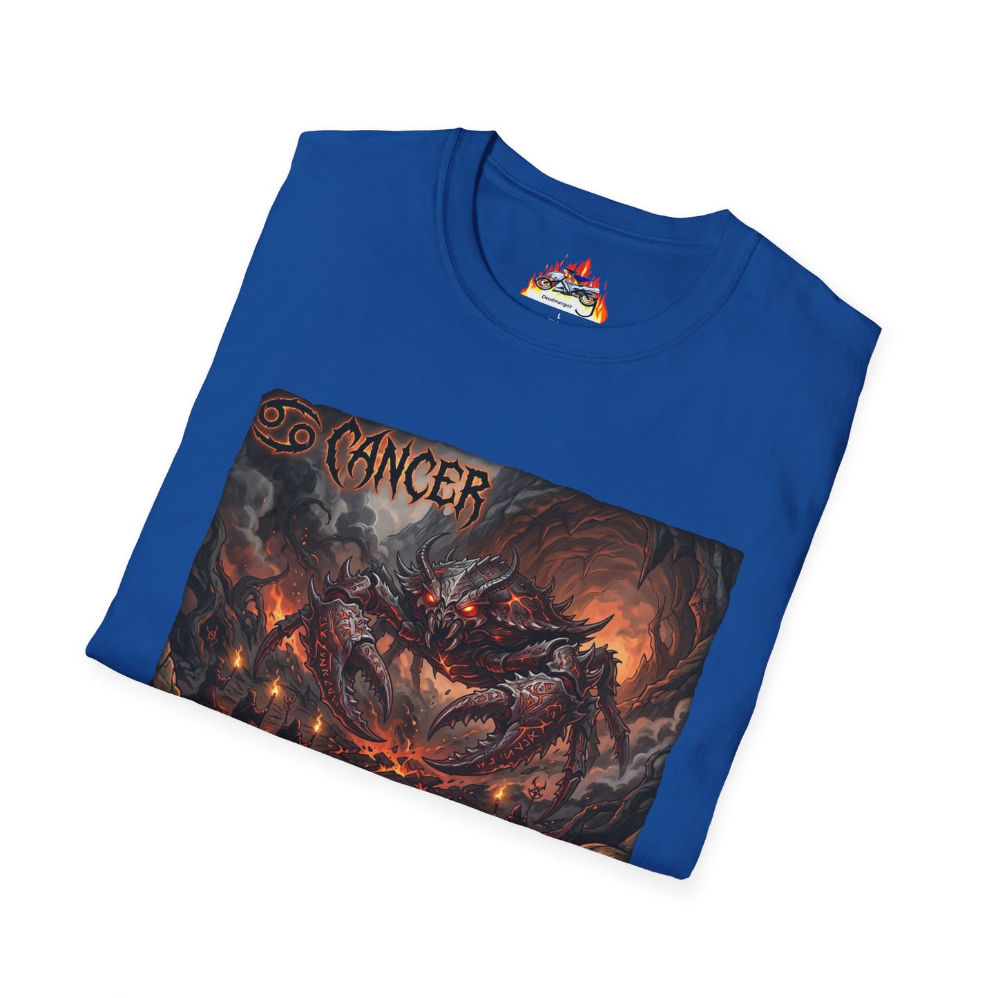 Cancer Zodiac T‑Shirt — Dark Demonic Crab Astrology Tee